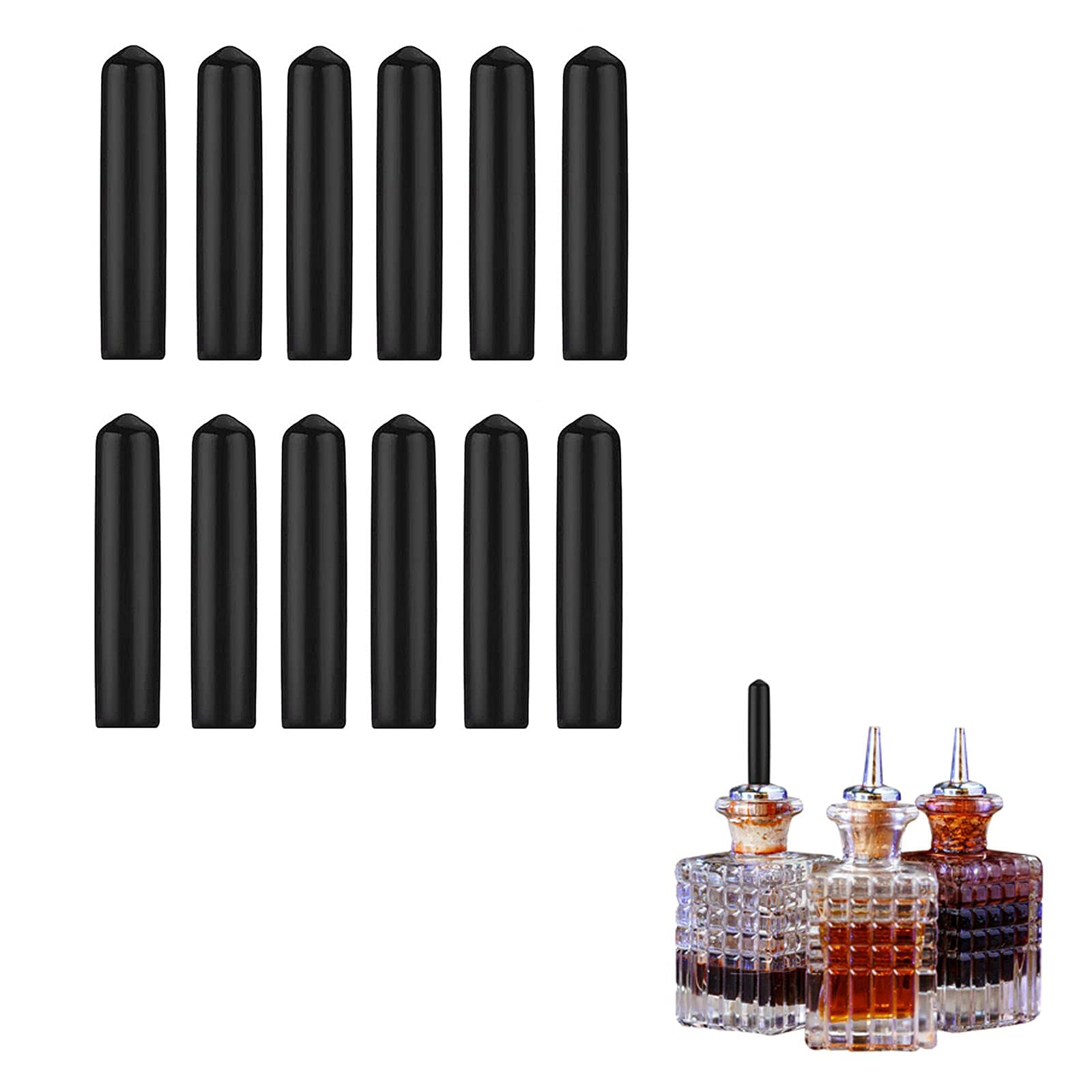 westmark-44472270-capuchons-de-protection-noirs-pour-bec-verseur-lot-de-12-bouch image 2