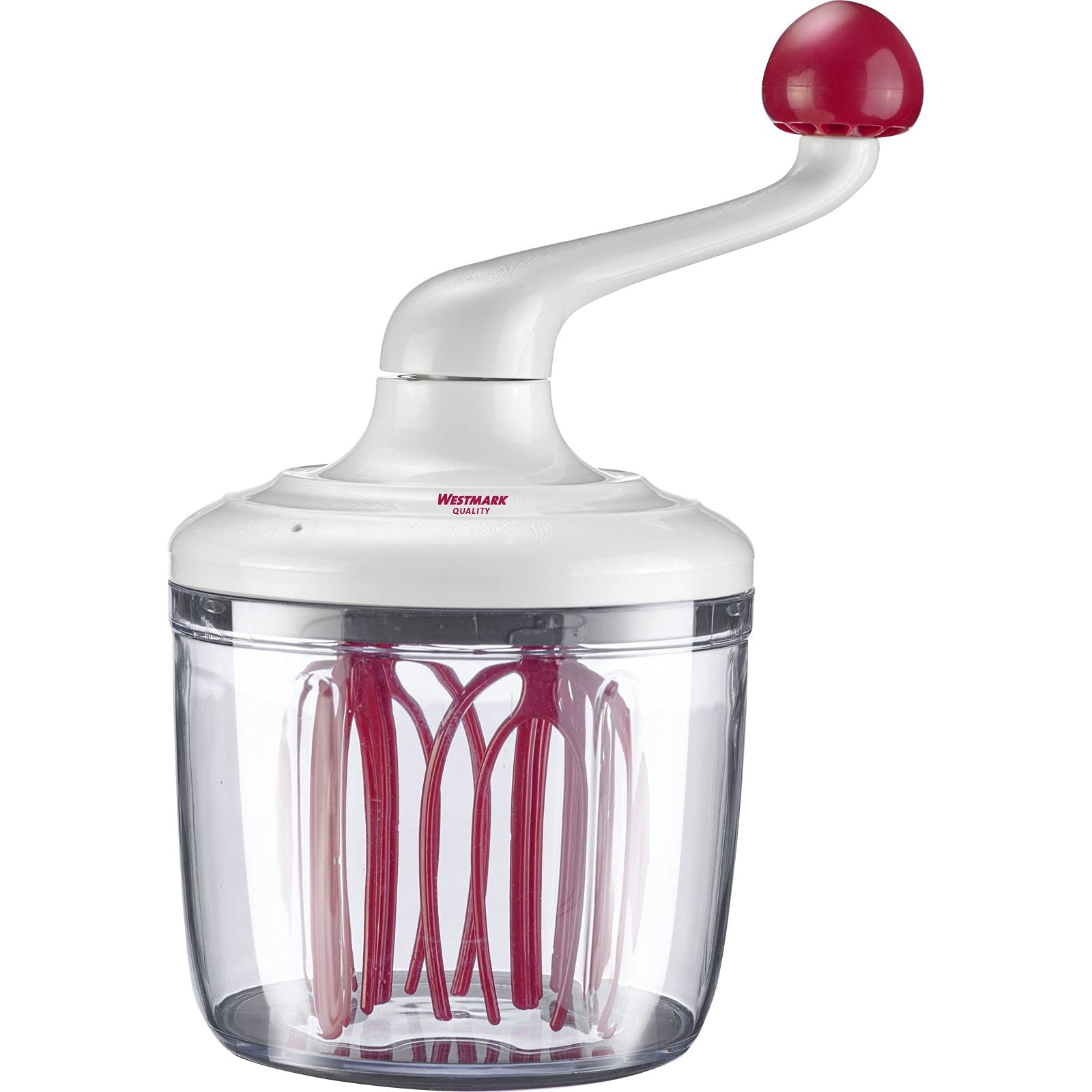 westmark-r-hrblitz-batteur-manuel-m-canique-1-l-plastique-transparent-blanc-roug image 8