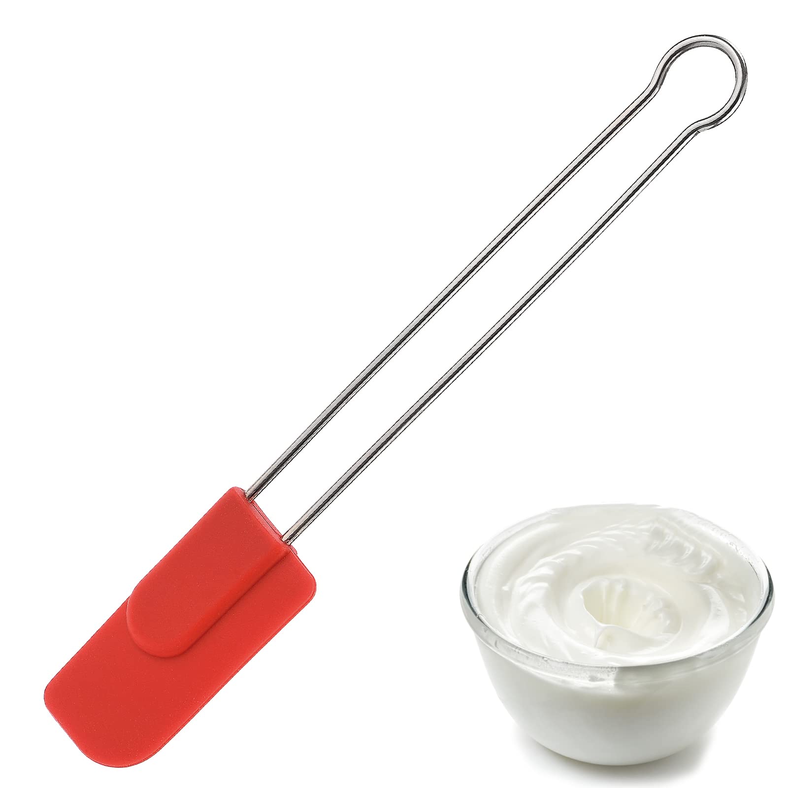 westmark-spatule-p-te-silicone-et-acier-inoxydable-rouge-22-7-cm-15472270 image 2