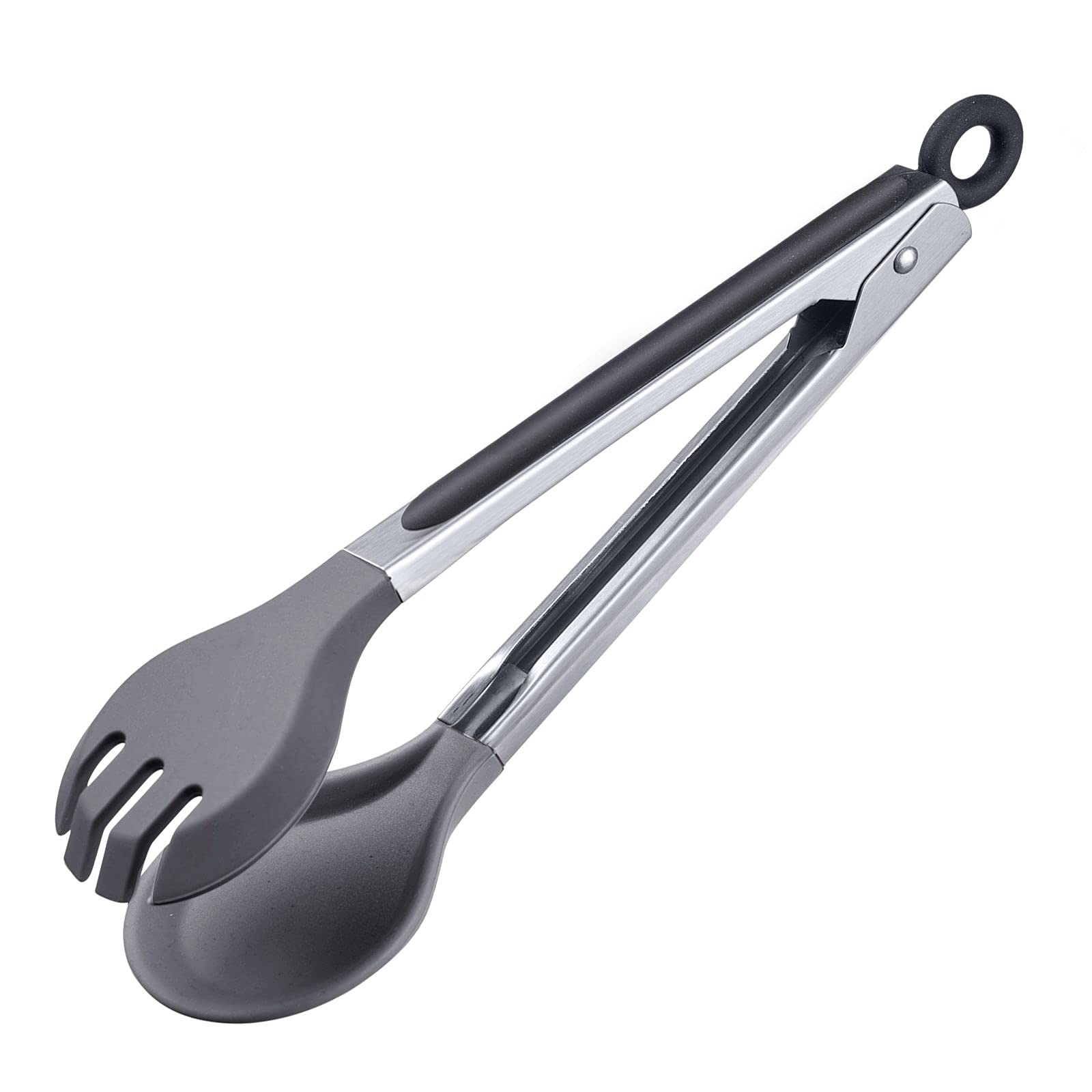 westmark-16192270-pince-buffet-ronde-mini-en-silicone-avec-cuill-re-et-fourchett image 1