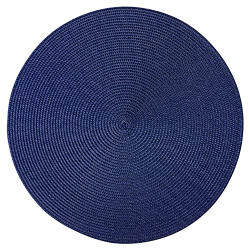westmark-circle-sets-de-table-ronds-38-cm-bleu-gris-lot-de-4-coton-polypropyl-ne image 8