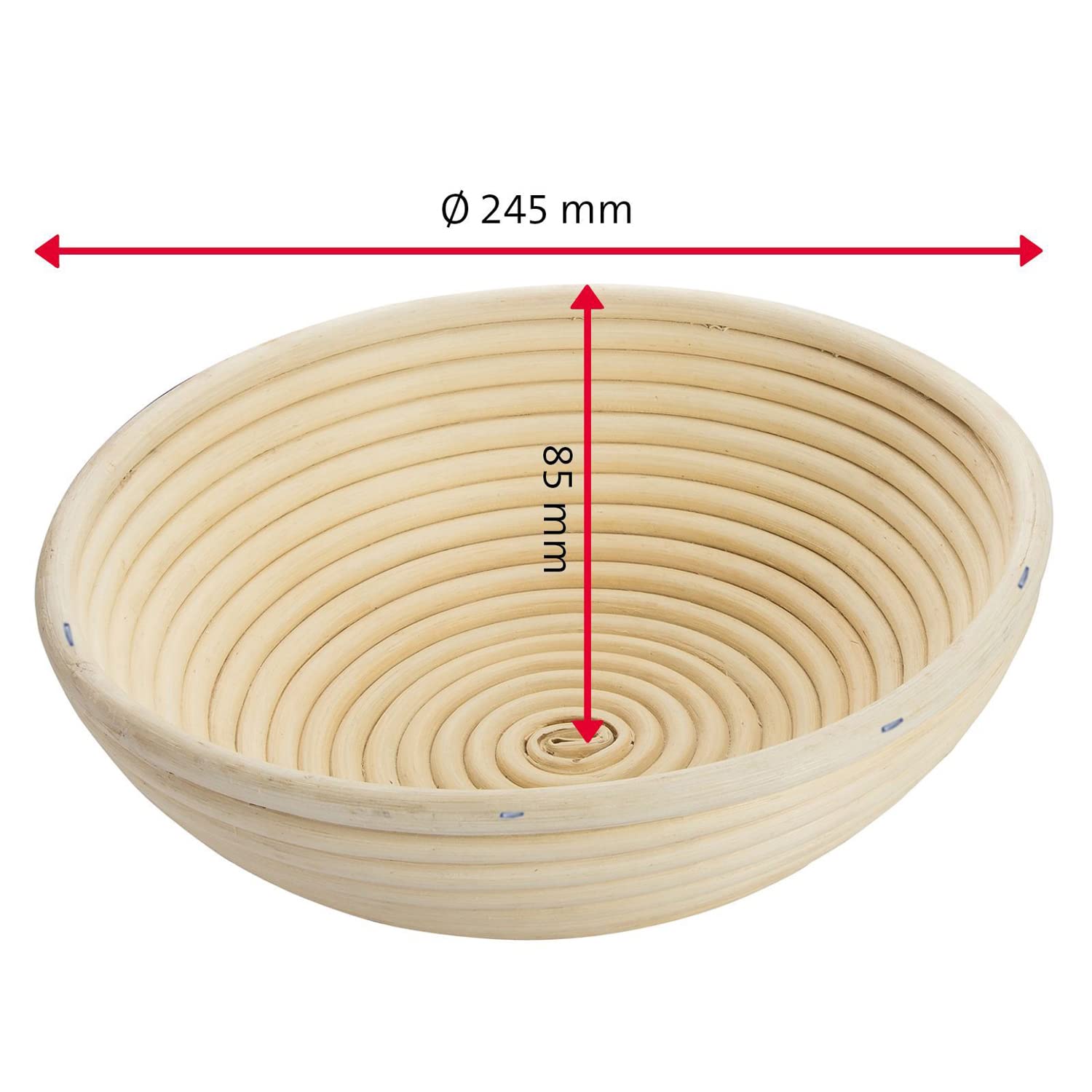 westmark-3206227b-panier-de-fermentation-rond-en-rotin-avec-housse-en-coton-beig image 5