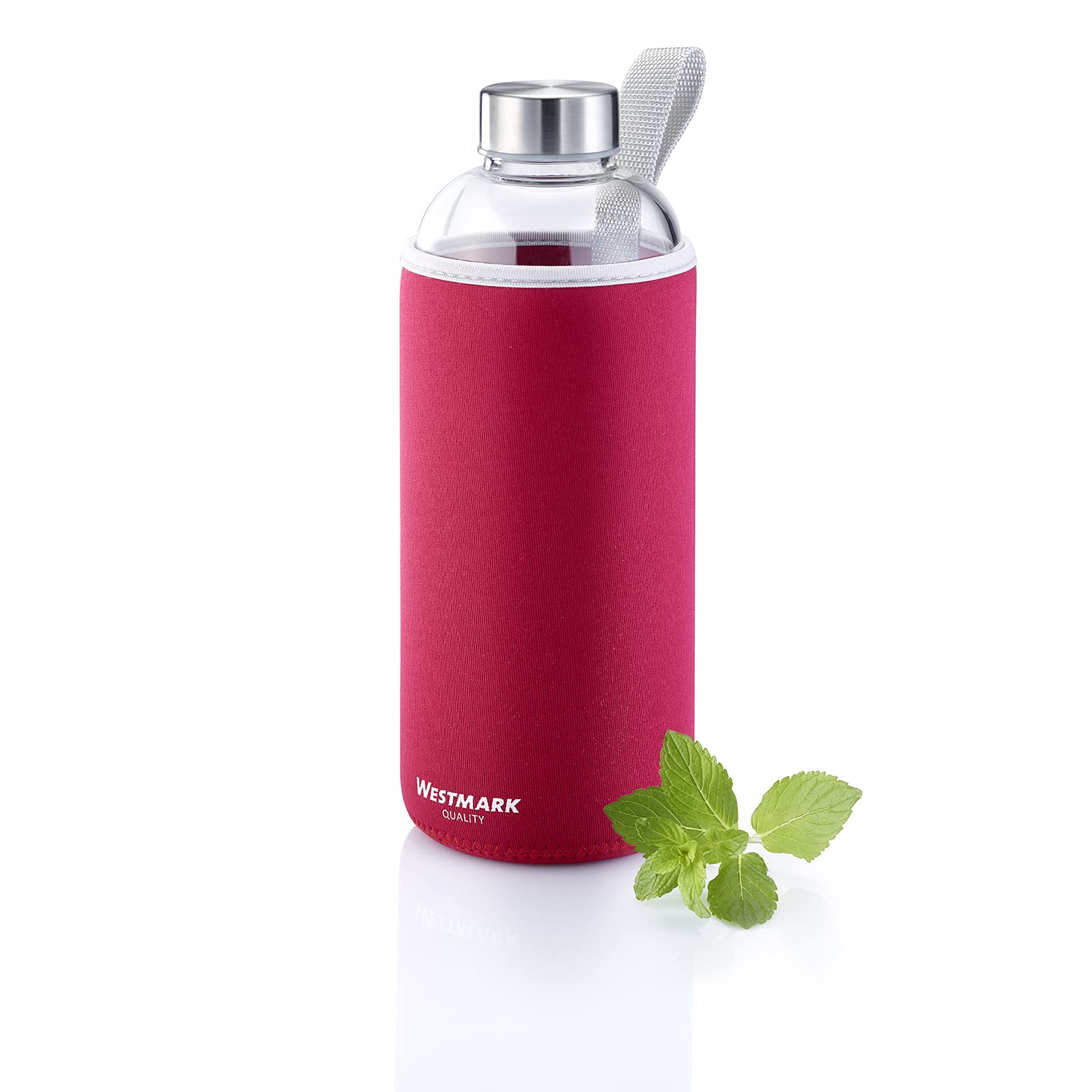 westmark-viva-set-de-2-gourdes-en-verre-1000-ml-avec-housse-de-protection-sans-b image 8