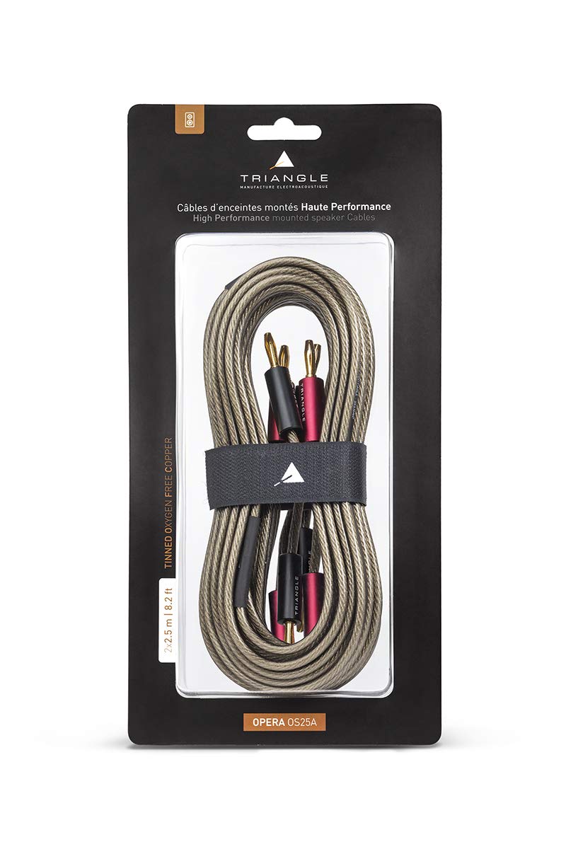triangle-op-ra-c-bles-enceintes-hi-fi-cuivre-ofc-2-5-mm-fiches-banane-pr-mont-es image 1