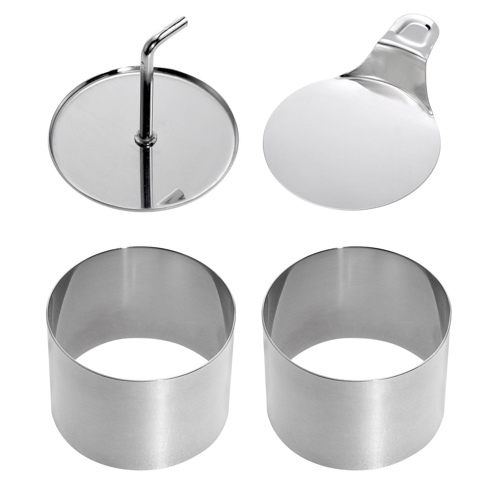 westmark-16302260-cercles-dessert-speisenformer-4-pi-ces-en-inox-argent image 1