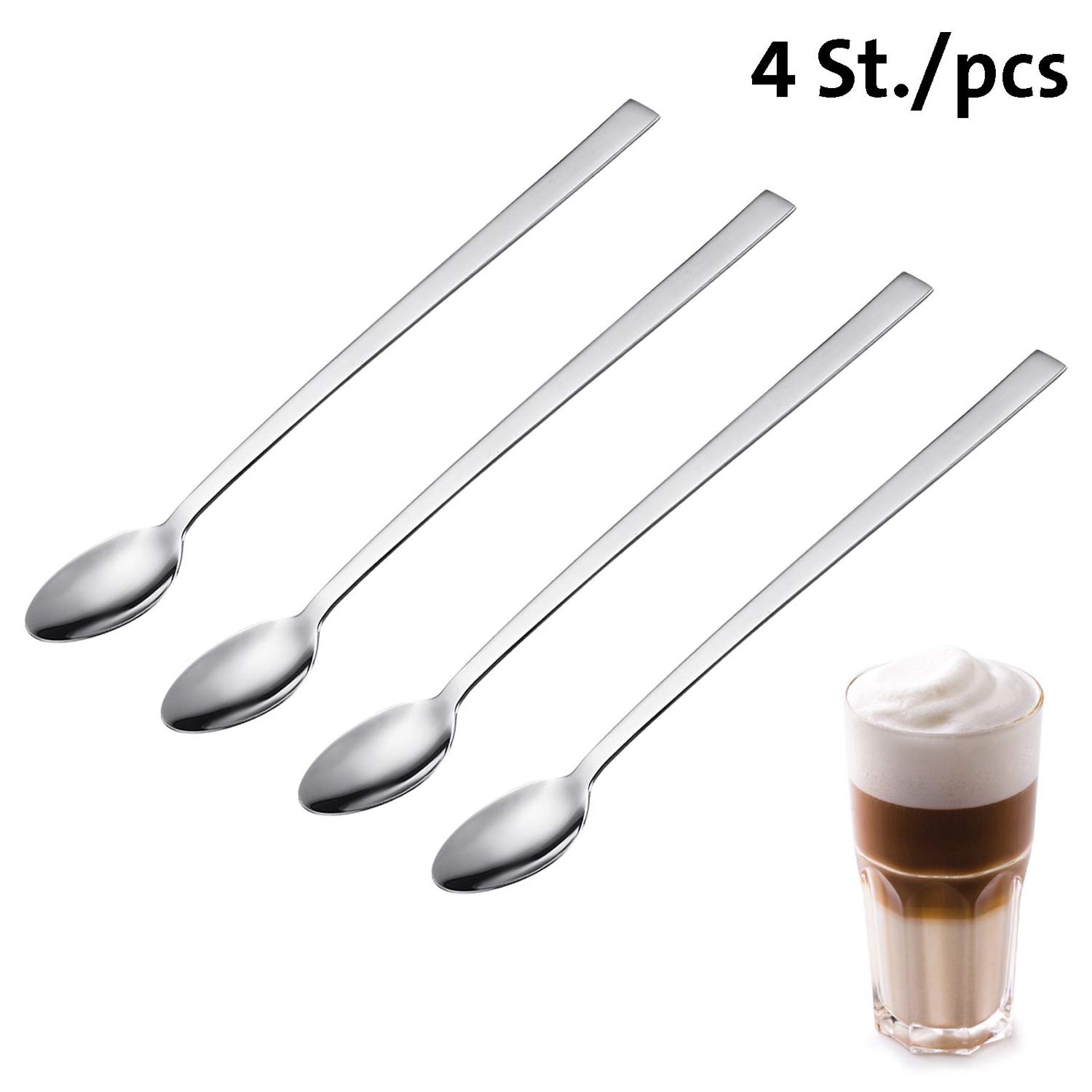 westmark-62702260-set-de-4-cuill-res-macchiato-inox-18-10 image 2