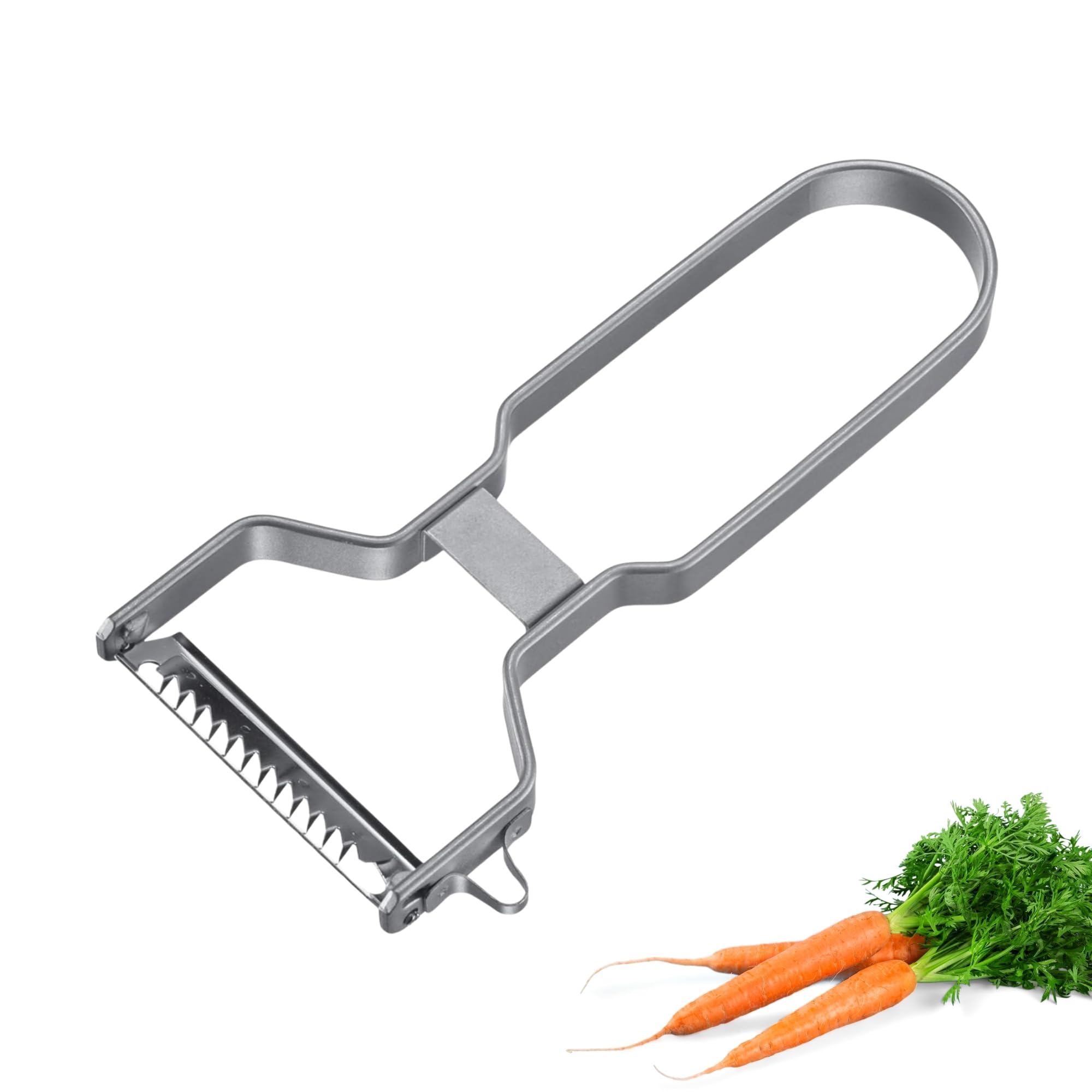 westmark-coupe-l-gumes-julienne-en-acier-inoxydable-lame-dentel-e-pour-bandes-de image 1