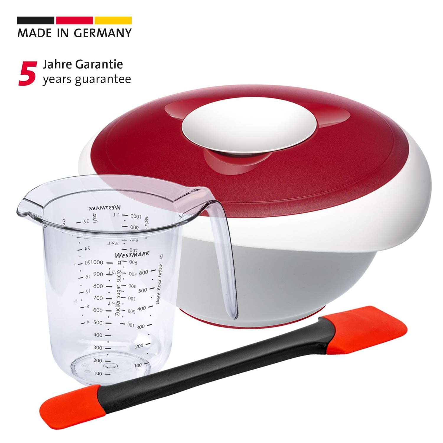 westmark-315322e6-set-de-cuisine-et-p-tisserie-3-pi-ces-bol-m-langeur-2-5-l-avec image 2