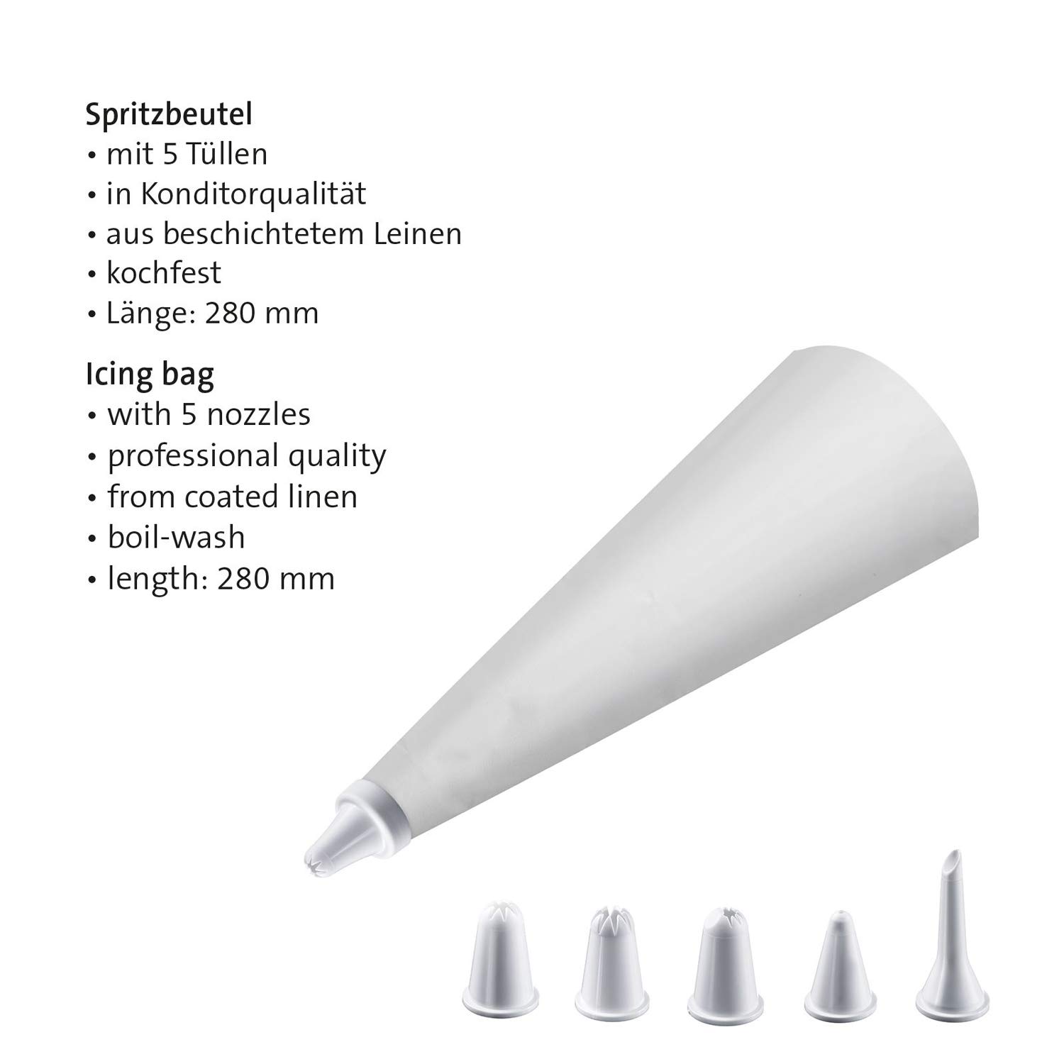 westmark-30862260-set-de-7-poches-douille-en-polypropyl-ne-blanc-poche-adaptateu image 6
