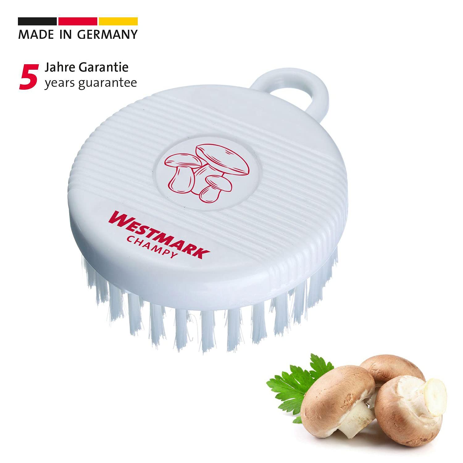 westmark-champy-brosse-champignons-et-l-gumes-poils-fins-brosse-de-nettoyage-pla image 2