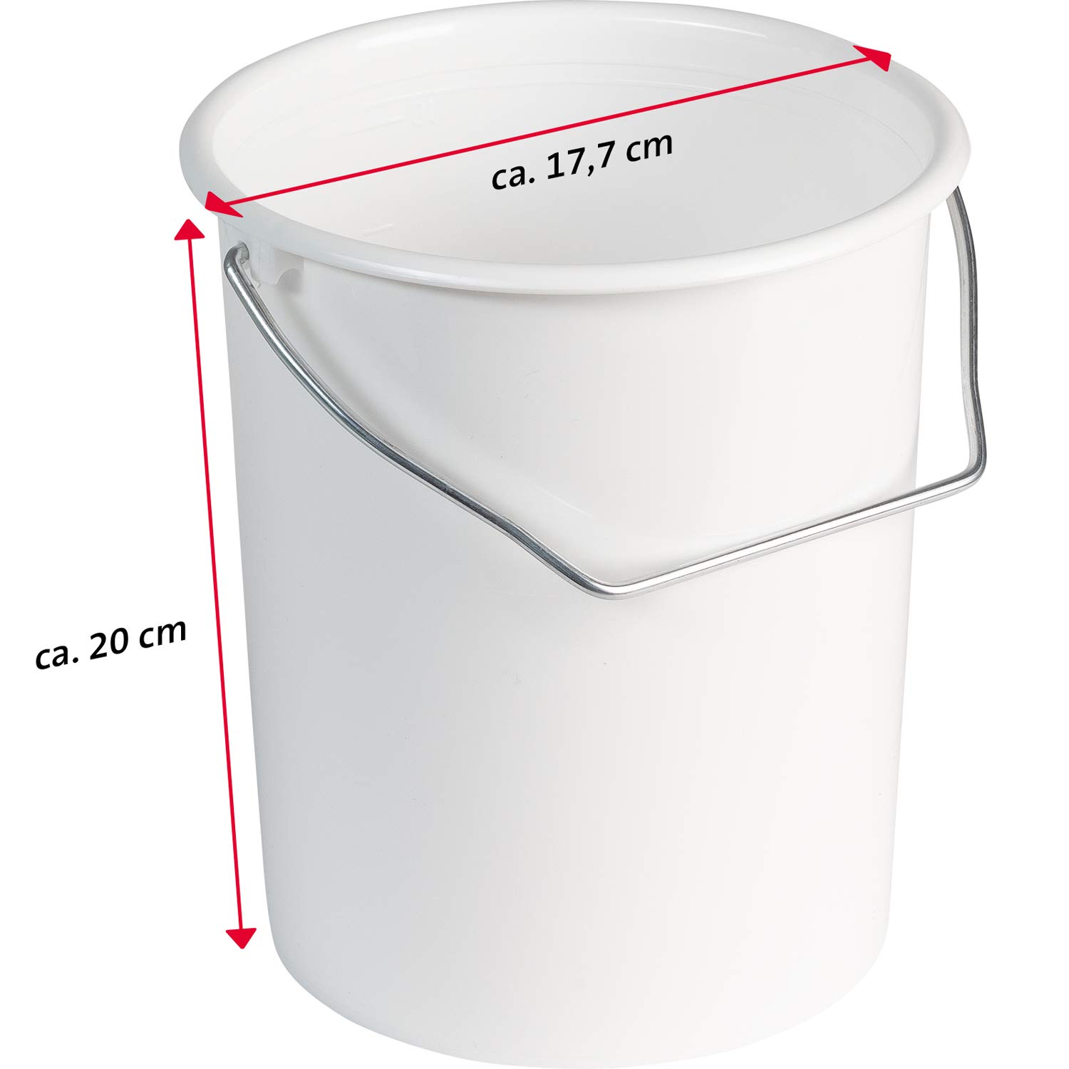 westmark-seau-lait-et-provisions-3-l-avec-anse-et-couvercle-plastique-pe-blanc-2 image 5
