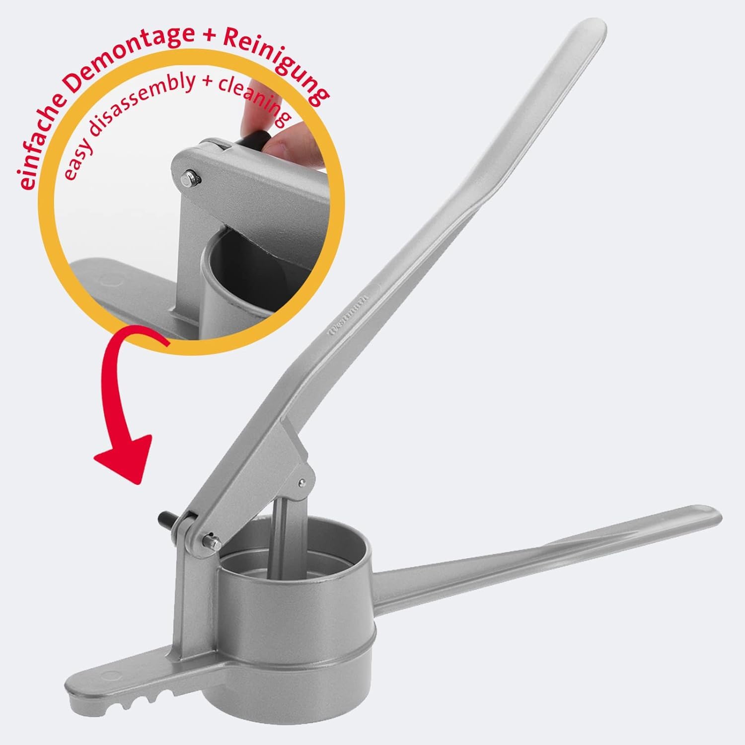 westmark-61102260-presse-sp-tzle-et-pommes-de-terre-trous-ronds-aluminium-moul-4 image 4