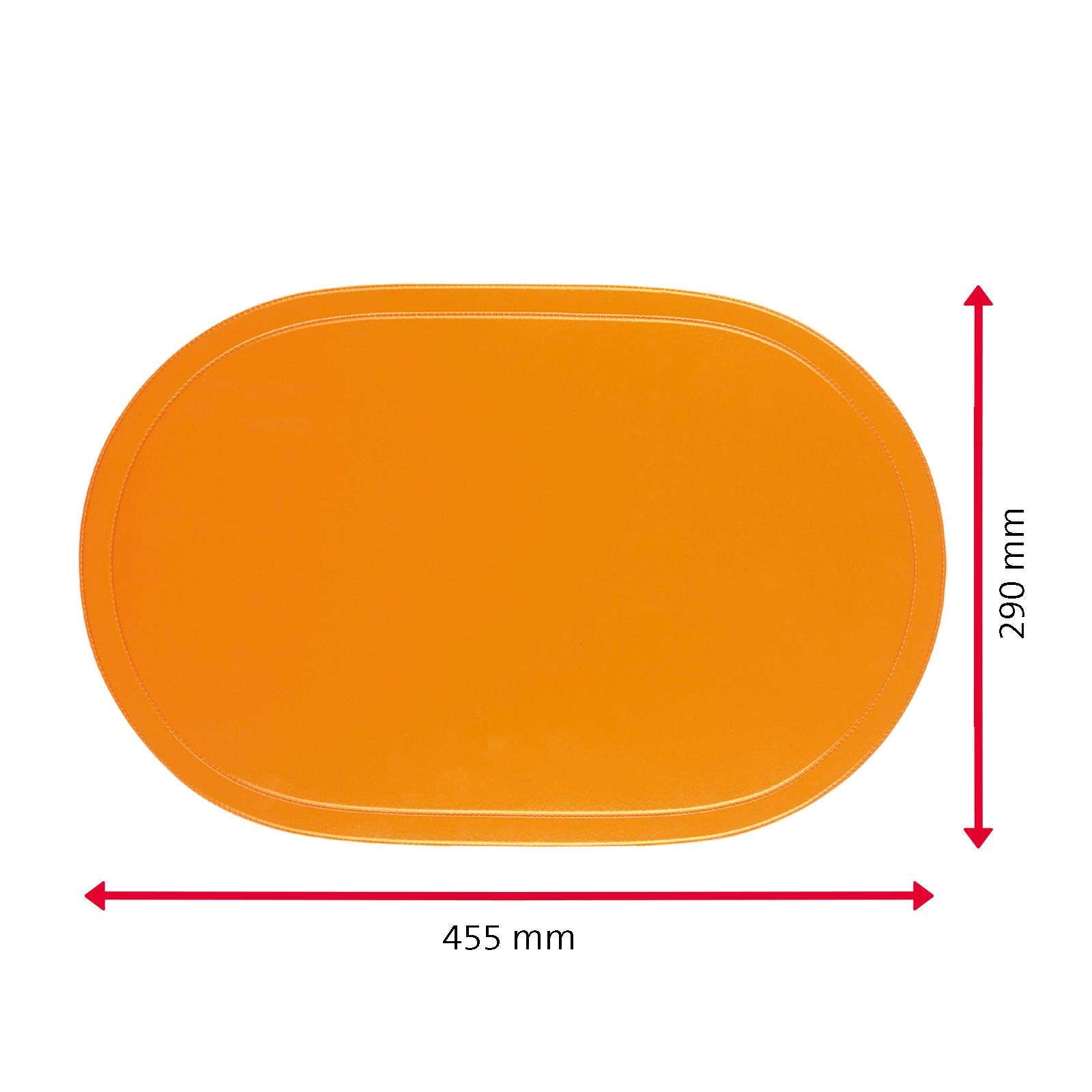 westmark-saleen-fun-set-de-4-sets-de-table-ovales-vinyle-45-5-x-29-cm-orange-010 image 6
