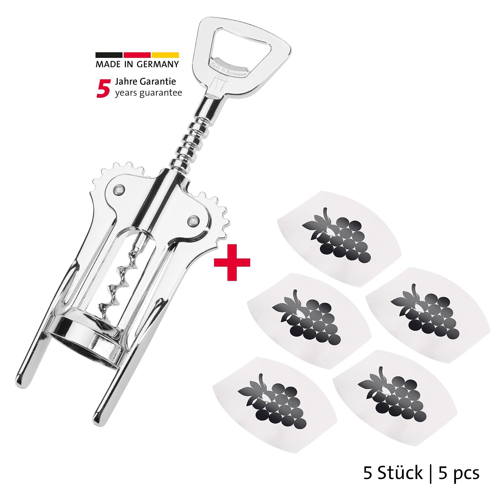 westmark-615533e6-set-tire-bouchon-6-pi-ces-tire-bouchon-levier-safety-pedro-5-b image 2