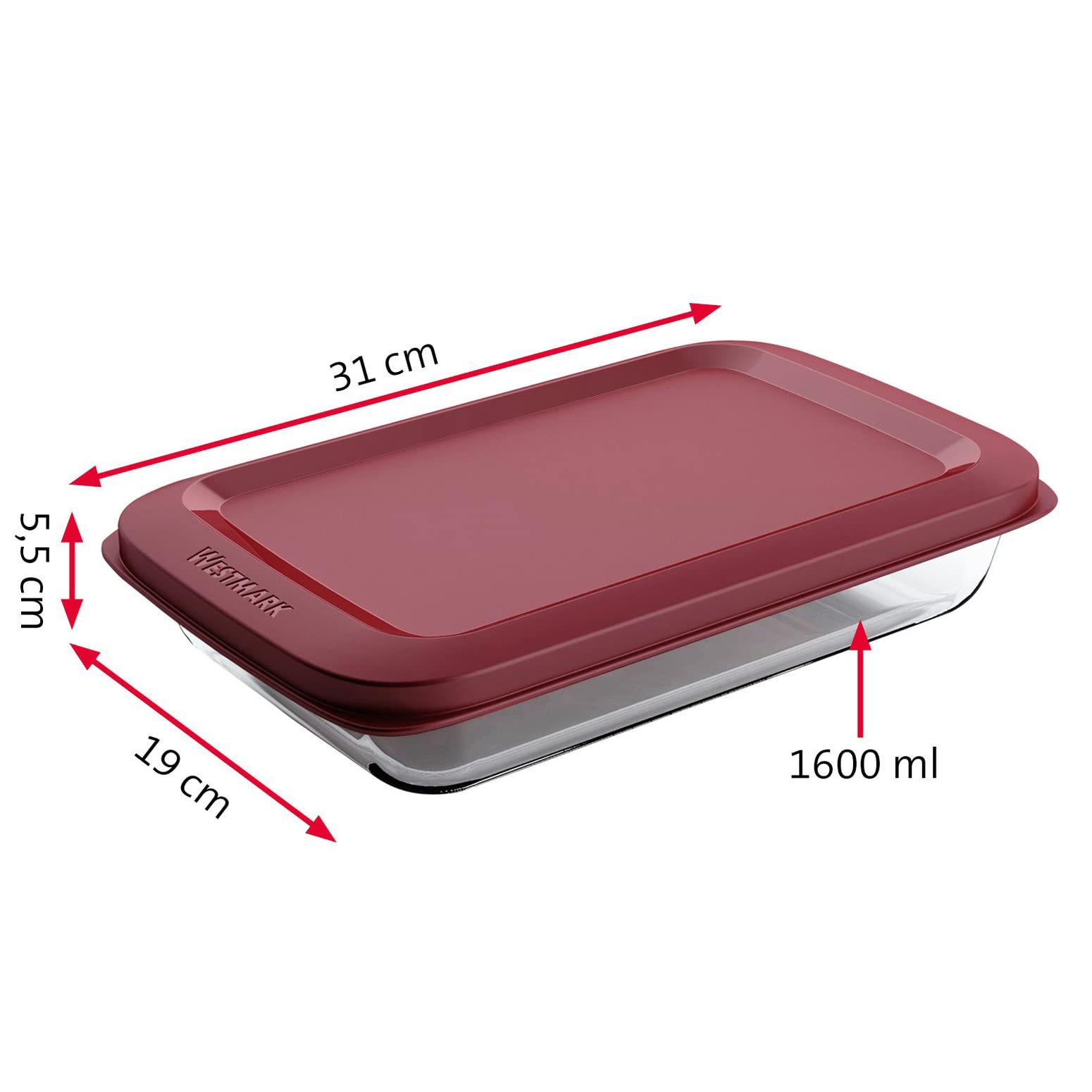 westmark-bol-charcuterie-en-verre-borosilicate-1600-ml-fermeture-herm-tique-empi image 8
