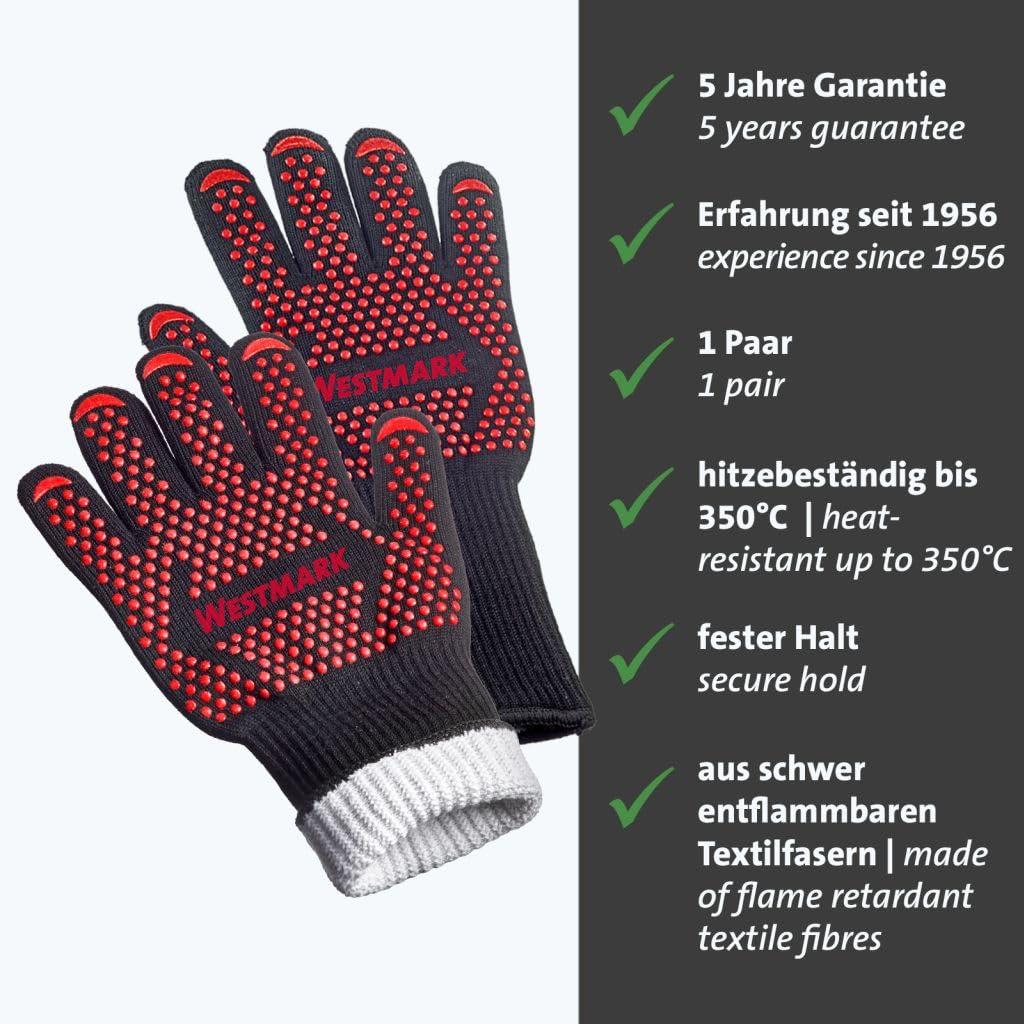 westmark-lot-de-2-gants-de-barbecue-ignifug-s-r-sistance-chaleur-jusqu-350-c-dou image 2
