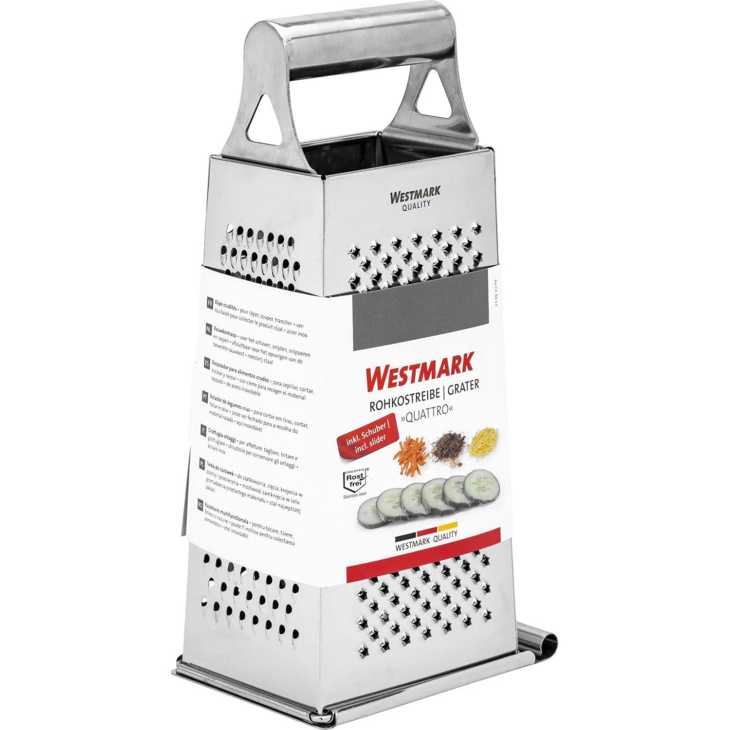 westmark-quattro-r-pe-crudit-s-4-faces-en-acier-inoxydable-glissi-re-de-collecte image 8