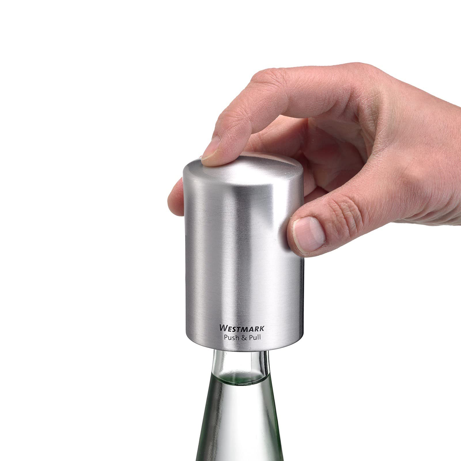 westmark-push-pull-ouvre-bouteille-automatique-pour-capsules-couronnes-aluminium image 2