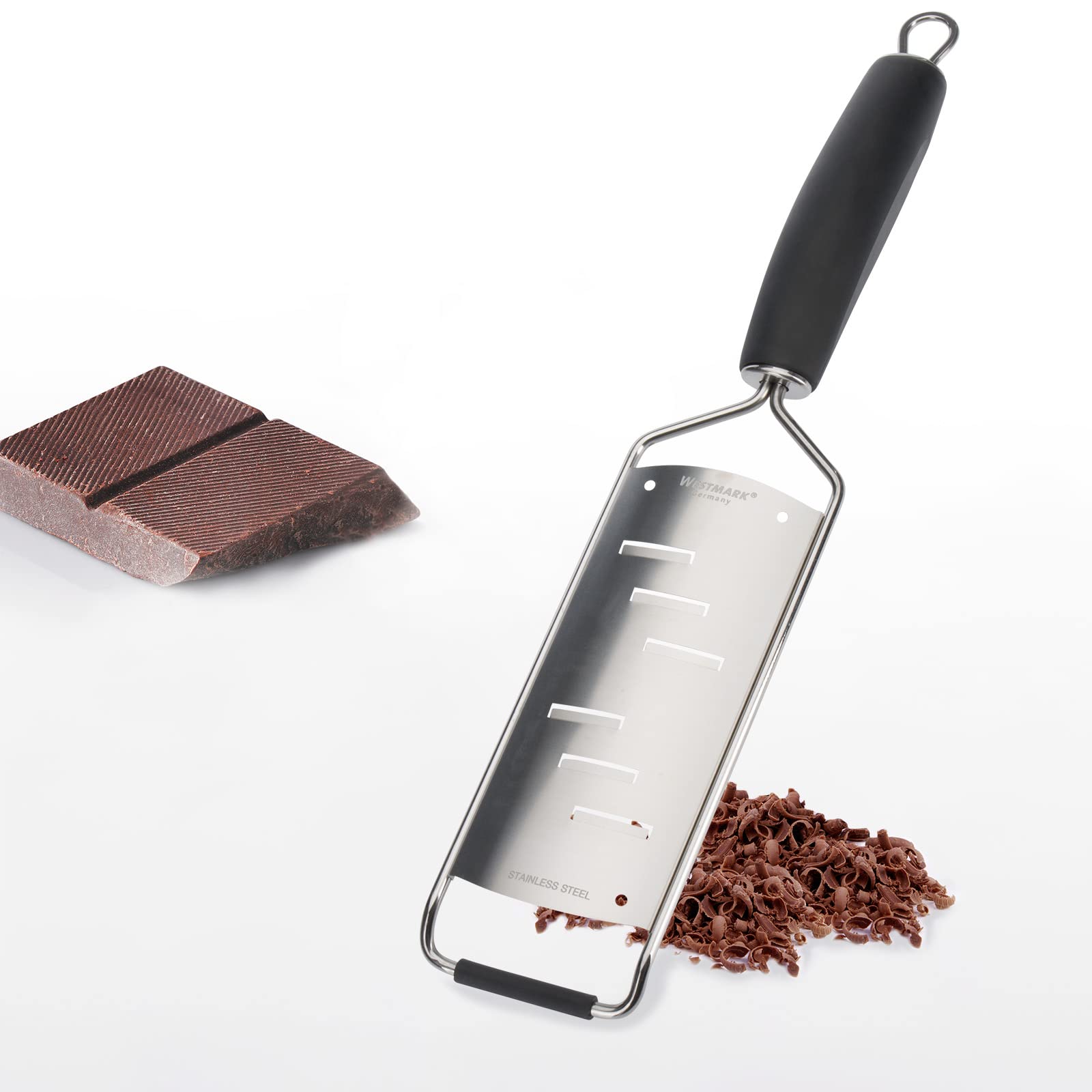 westmark-technicus-square-r-pe-l-gumes-coupe-fine-acier-inoxydable-plastique-noi image 2