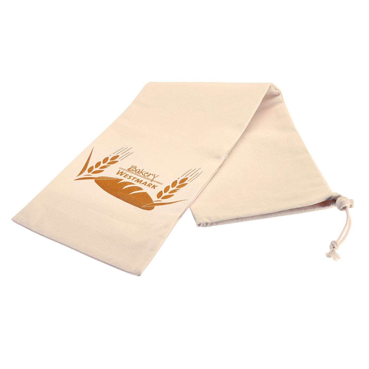 westmark-32112270-sac-baguette-en-coton-blanc-avec-cordon-de-serrage image 1