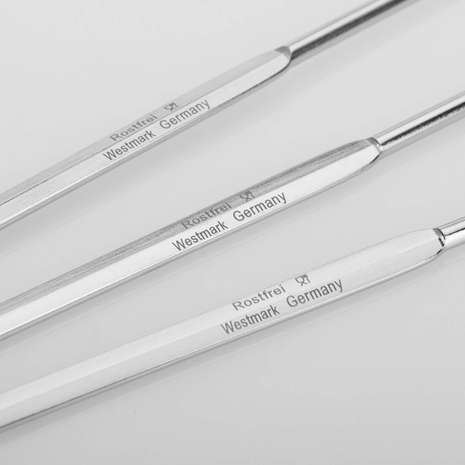 westmark-12602270-piques-brochettes-acier-inoxydable-23-cm-lot-de-3-argent-forma image 5