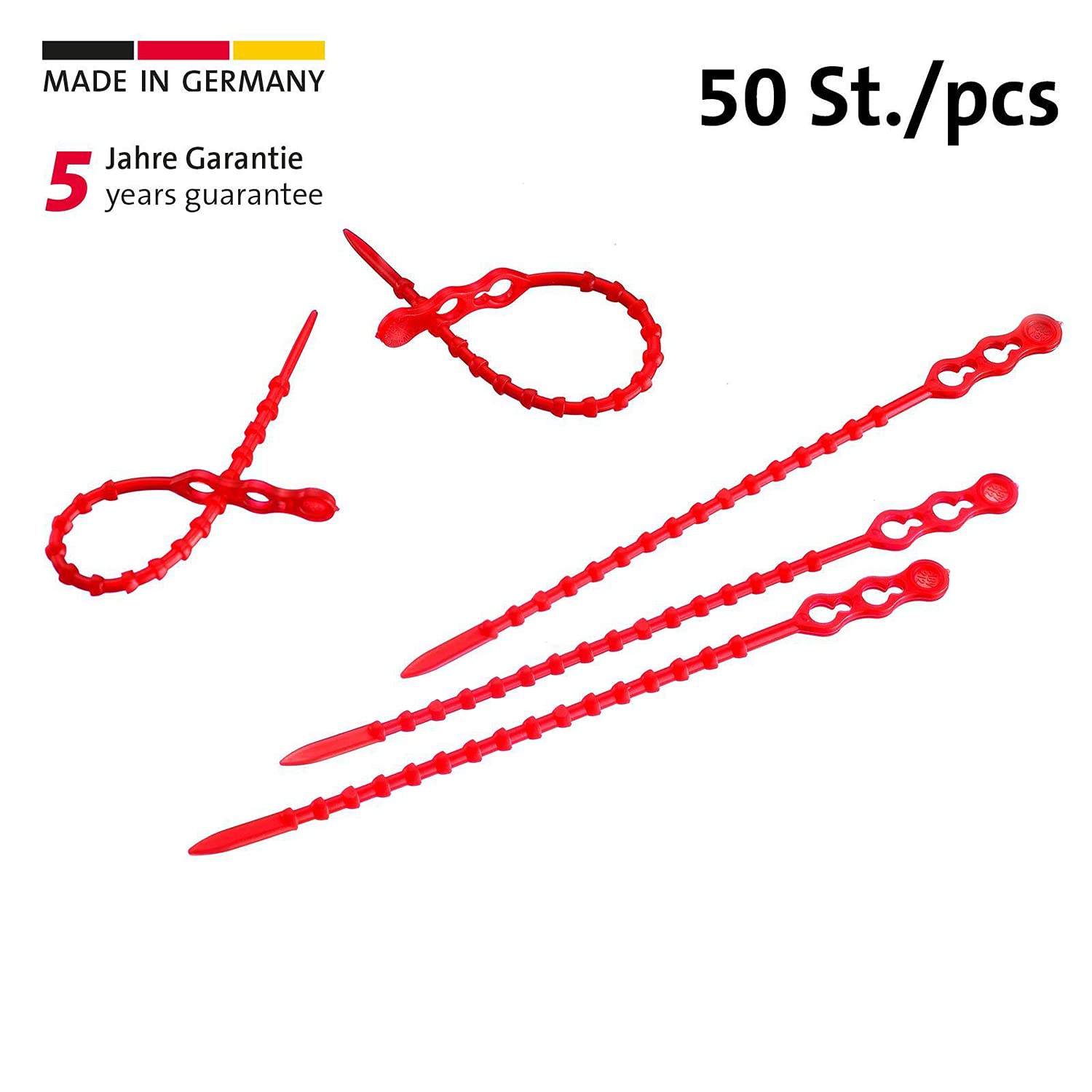 westmark-attaches-rapides-r-utilisables-50-pi-ces-12-cm-plastique-pe-rouge-ficel image 2