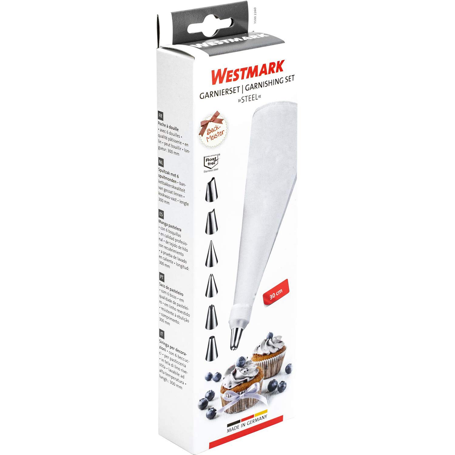 westmark-steel-31002260-poche-douille-8-pi-ces-avec-adaptateur-et-6-douilles-en- image 7