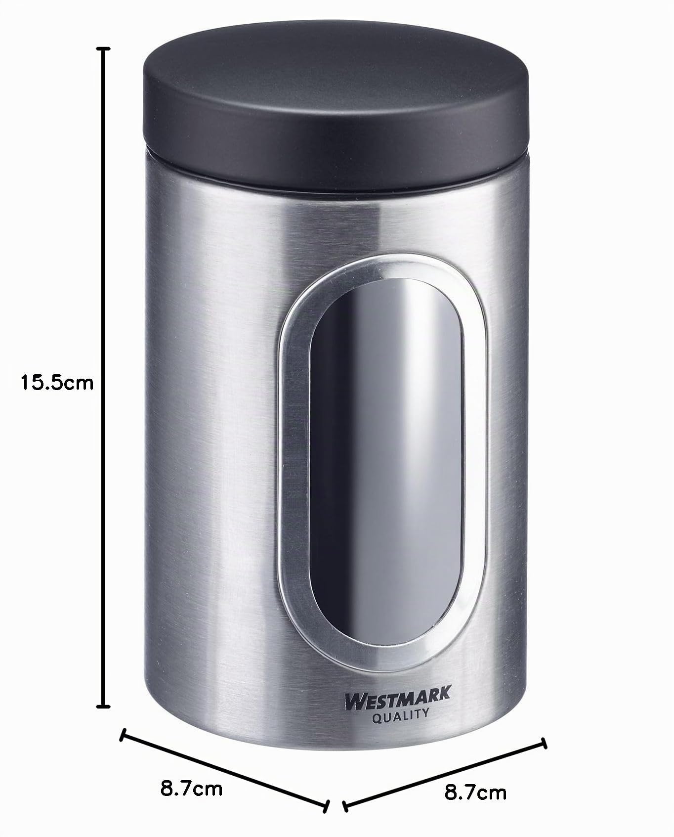 westmark-bo-te-de-conservation-ronde-950-ml-avec-fen-tre-acier-inoxydable-couver image 8