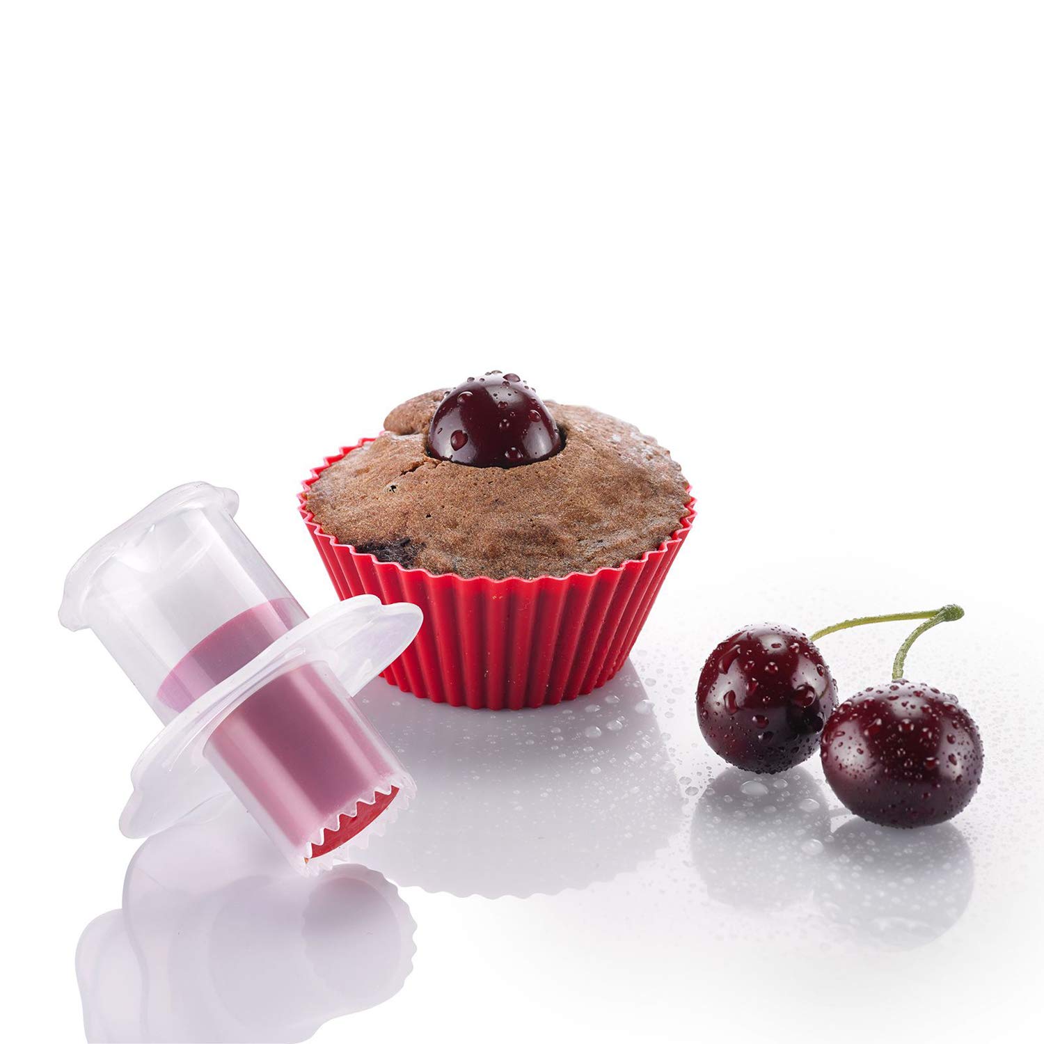westmark-30132270-vidoir-cupcake-6-cm-en-plastique-blanc-rouge image 7