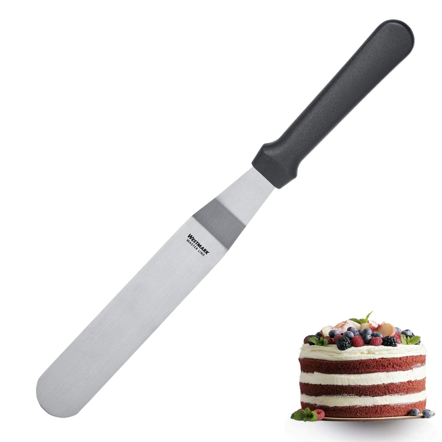 westmark-master-line-spatule-coud-e-professionnelle-flexible-acier-inoxydable-pl image 2