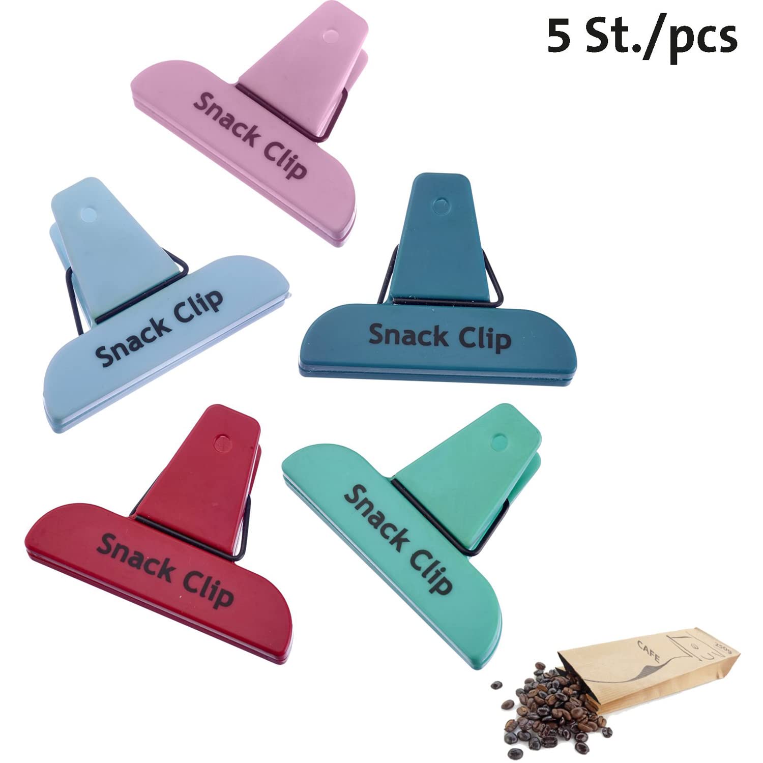 westmark-52172270-lot-de-5-clips-fresh-pour-sacs-et-sachets-alimentaires-plastiq image 2