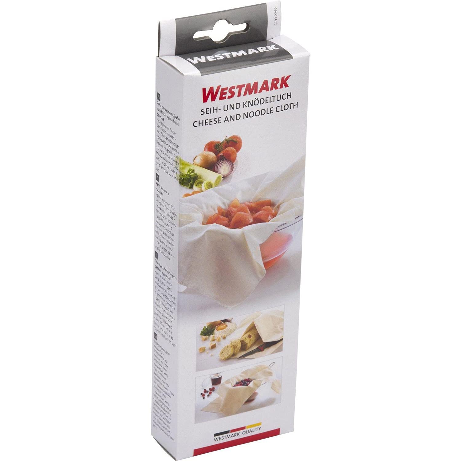 westmark-tamine-en-coton-11932260-60-x-60-cm-blanc-pour-filtrer-presser-et-goutt image 5