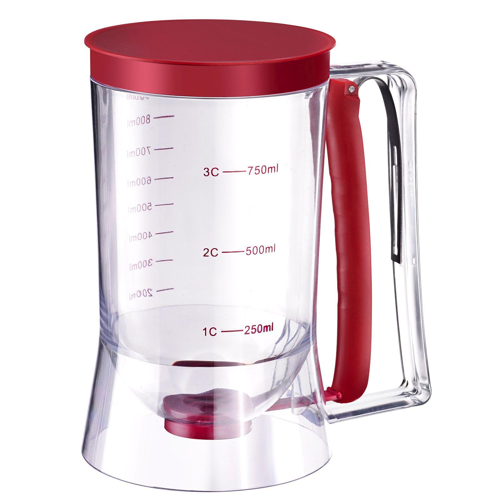 westmark-doseur-diviseuse-de-p-te-900-ml-avec-couvercle-et-graduations-plastique image 1