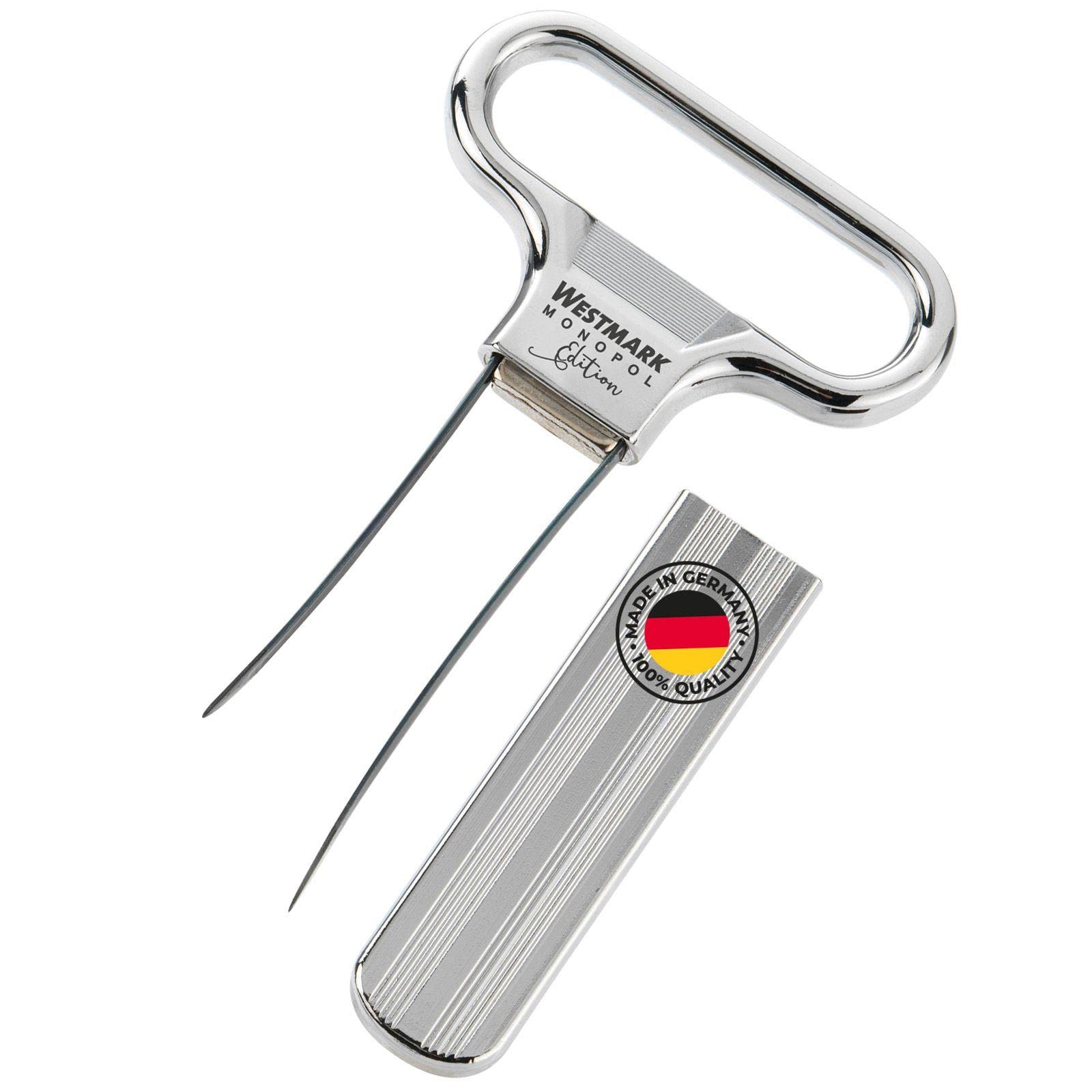 westmark-monopol-edition-tire-bouchon-ah-so-2-lames-avec-ouvre-bouteille-acier-t image 1