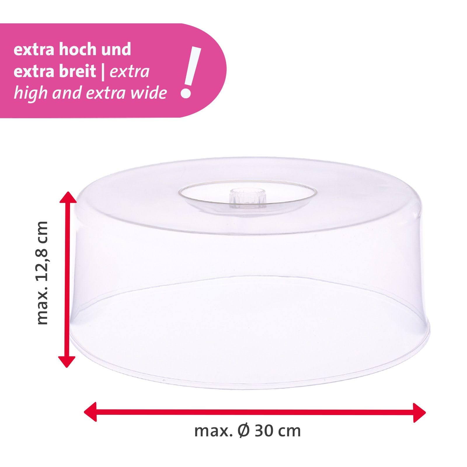 westmark-342422e3-cloche-g-teau-30-cm-avec-poign-e-lot-de-2-plastique-pp-transpa image 6