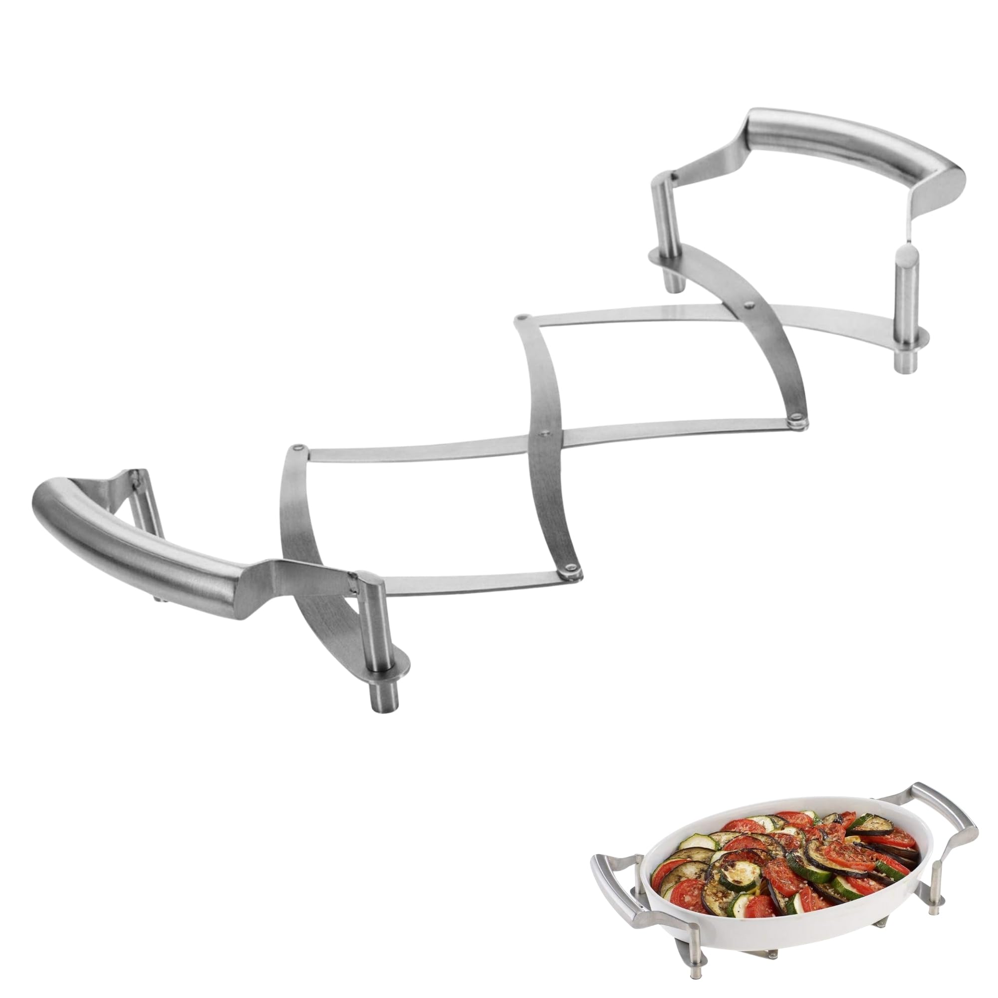 westmark-flexi-dessous-de-plat-extensible-18-42-cm-acier-inoxydable-r-sistant-24 image 1