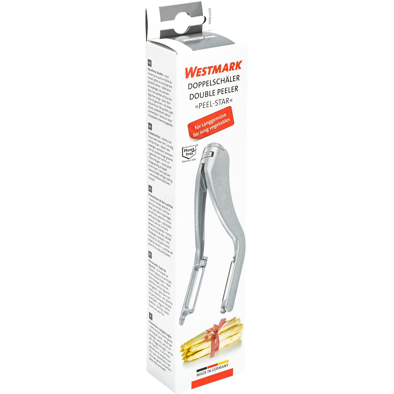 westmark-60502260-double-plucheur-peel-star-lames-inox-mobiles-pour-l-gumes-long image 7