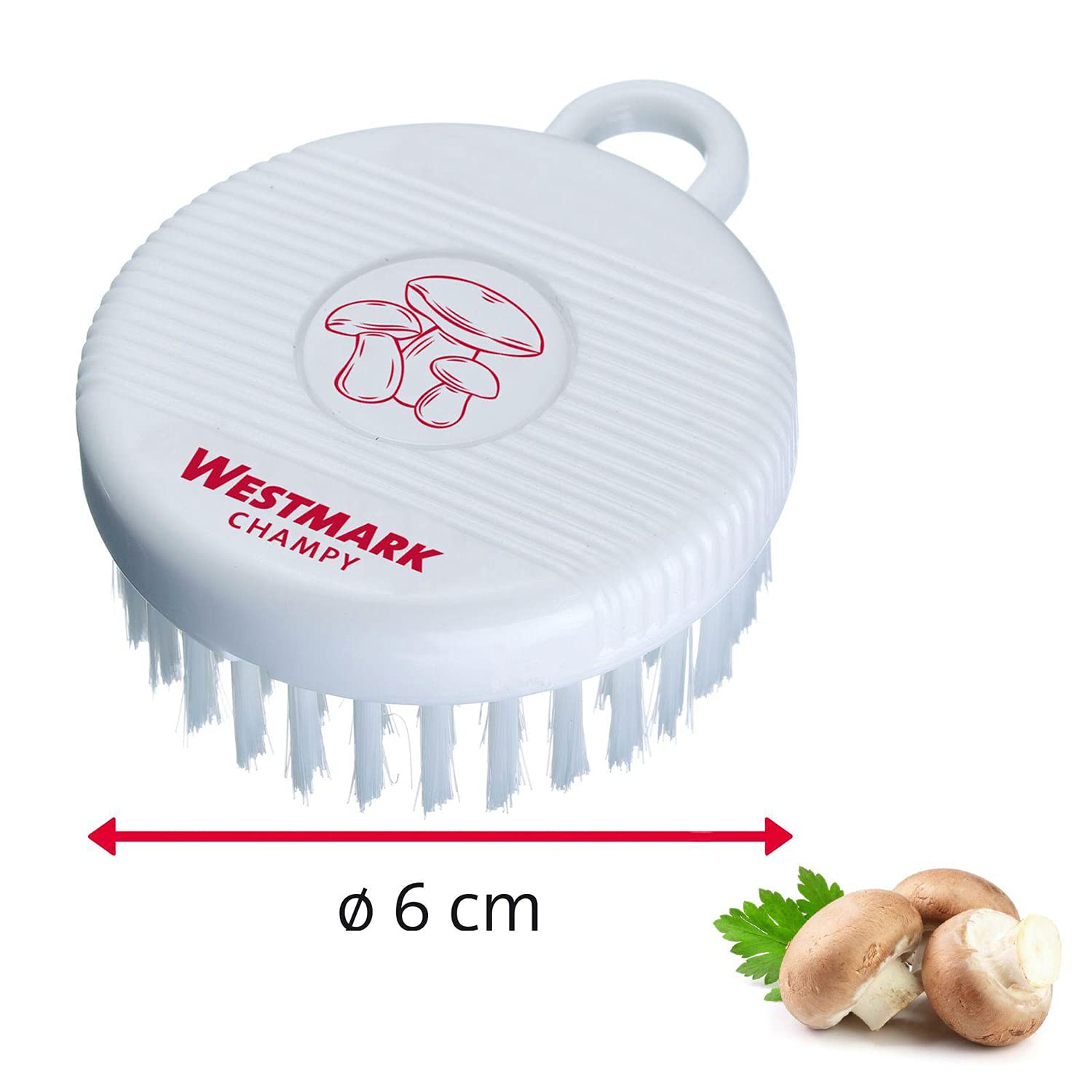 westmark-champy-brosse-champignons-et-l-gumes-poils-fins-brosse-de-nettoyage-pla image 3