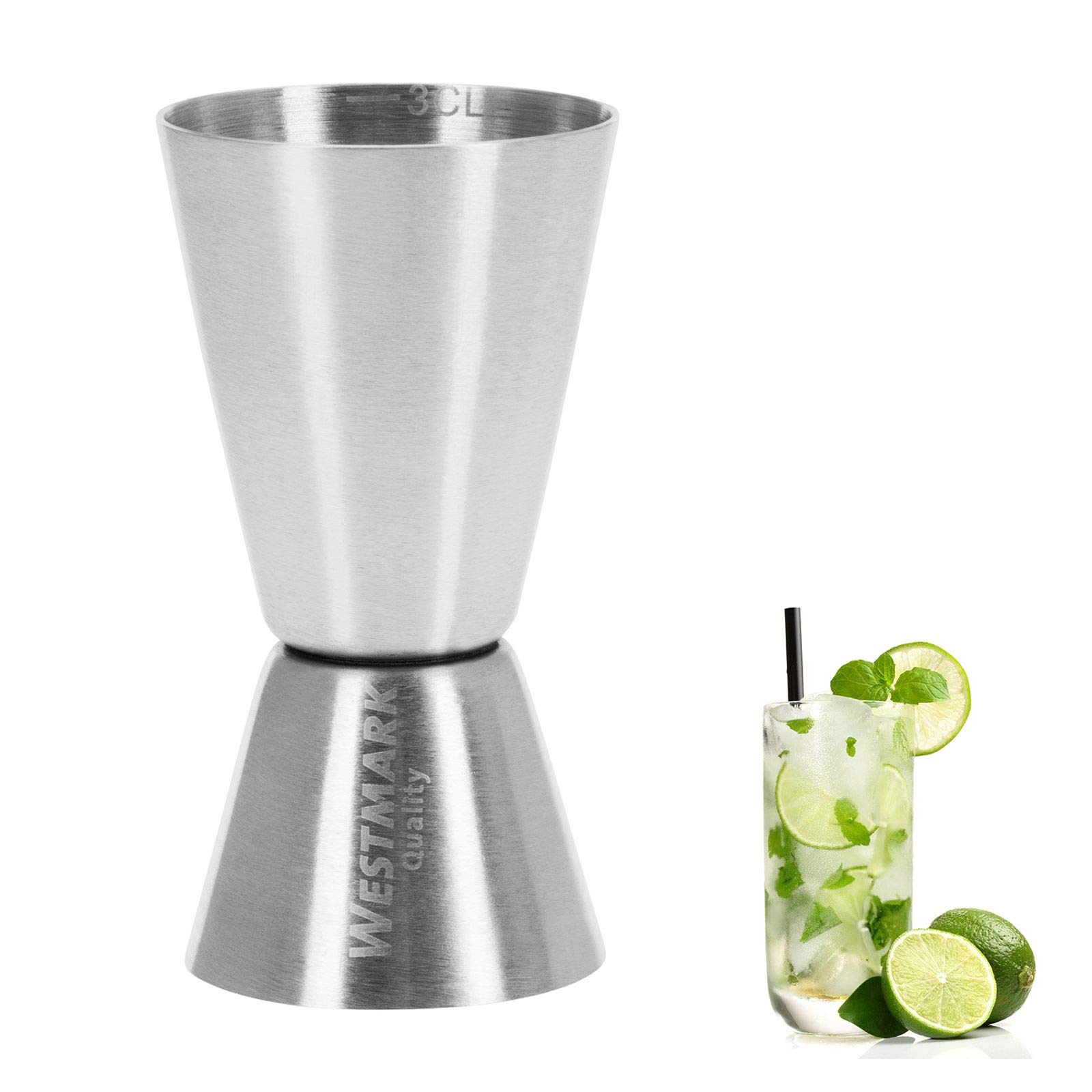 westmark-62772260-jigger-doseur-cocktails-2-4-cl-en-acier-inoxydable-forme-sabli image 8