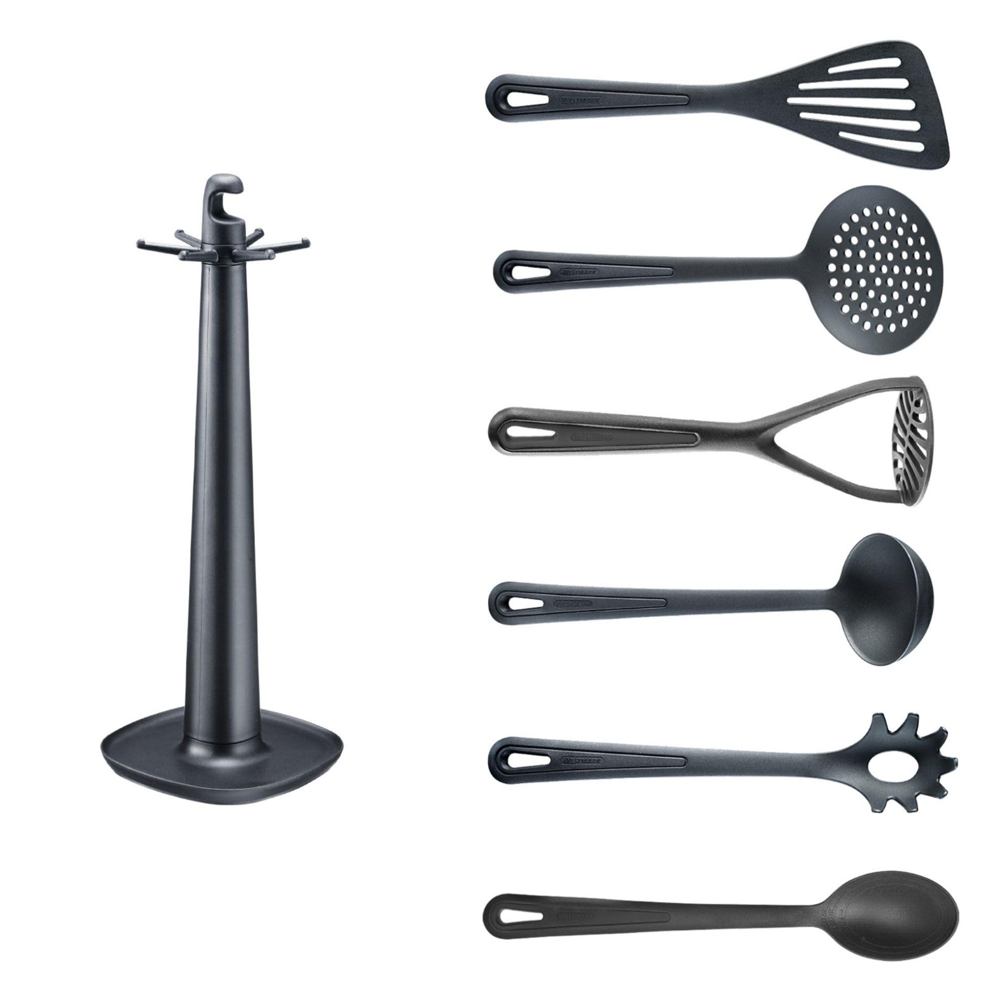 westmark-gentle-ensemble-7-pi-ces-d-ustensiles-de-cuisine-avec-support-rotatif-p image 1