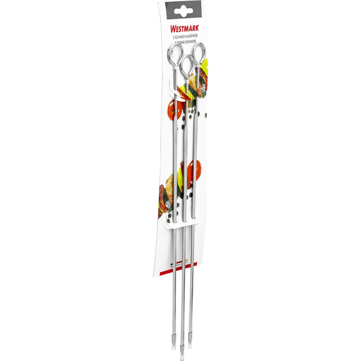 westmark-12622270-piques-brochettes-acier-inoxydable-37-cm-lot-de-3-forme-plate- image 8