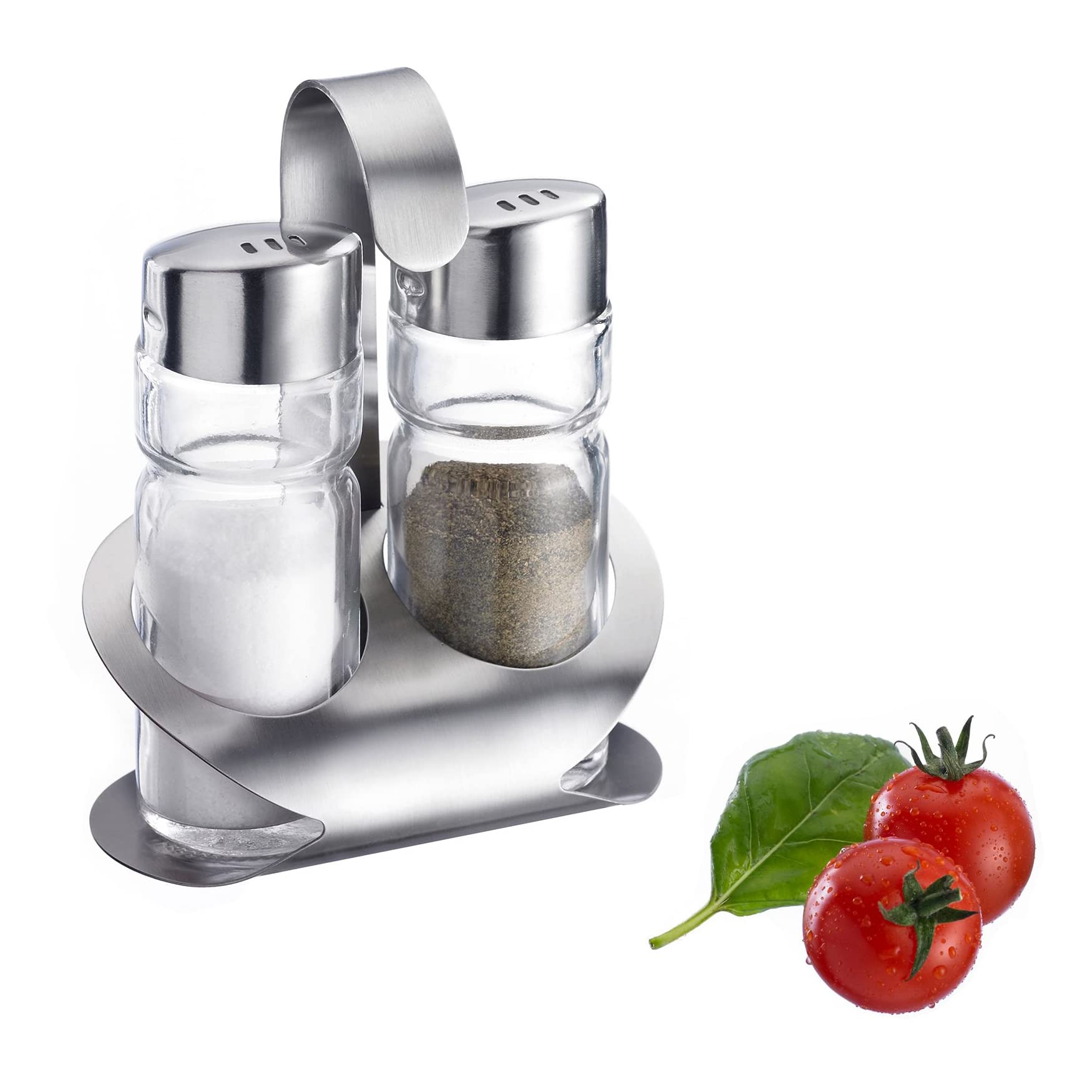 westmark-wien-650222e2-set-de-6-sali-res-et-poivri-res-en-verre-avec-support-aci image 2