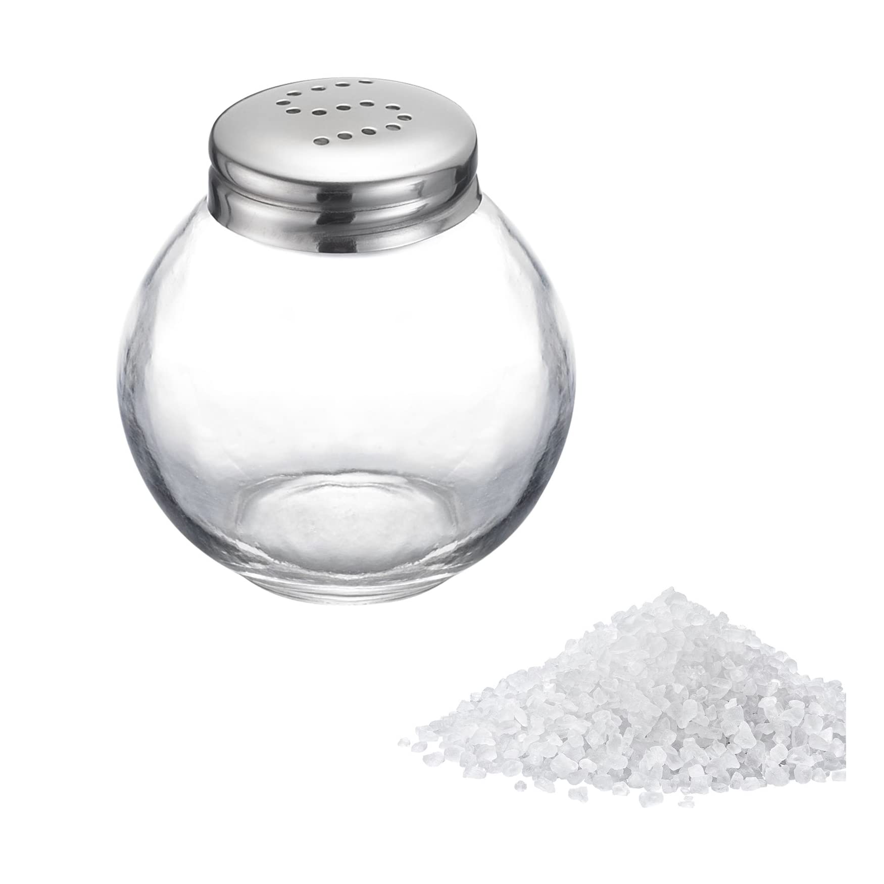westmark-roma-654722e2-sali-re-verre-et-acier-inoxydable-50-ml-lot-de-12-argent- image 3