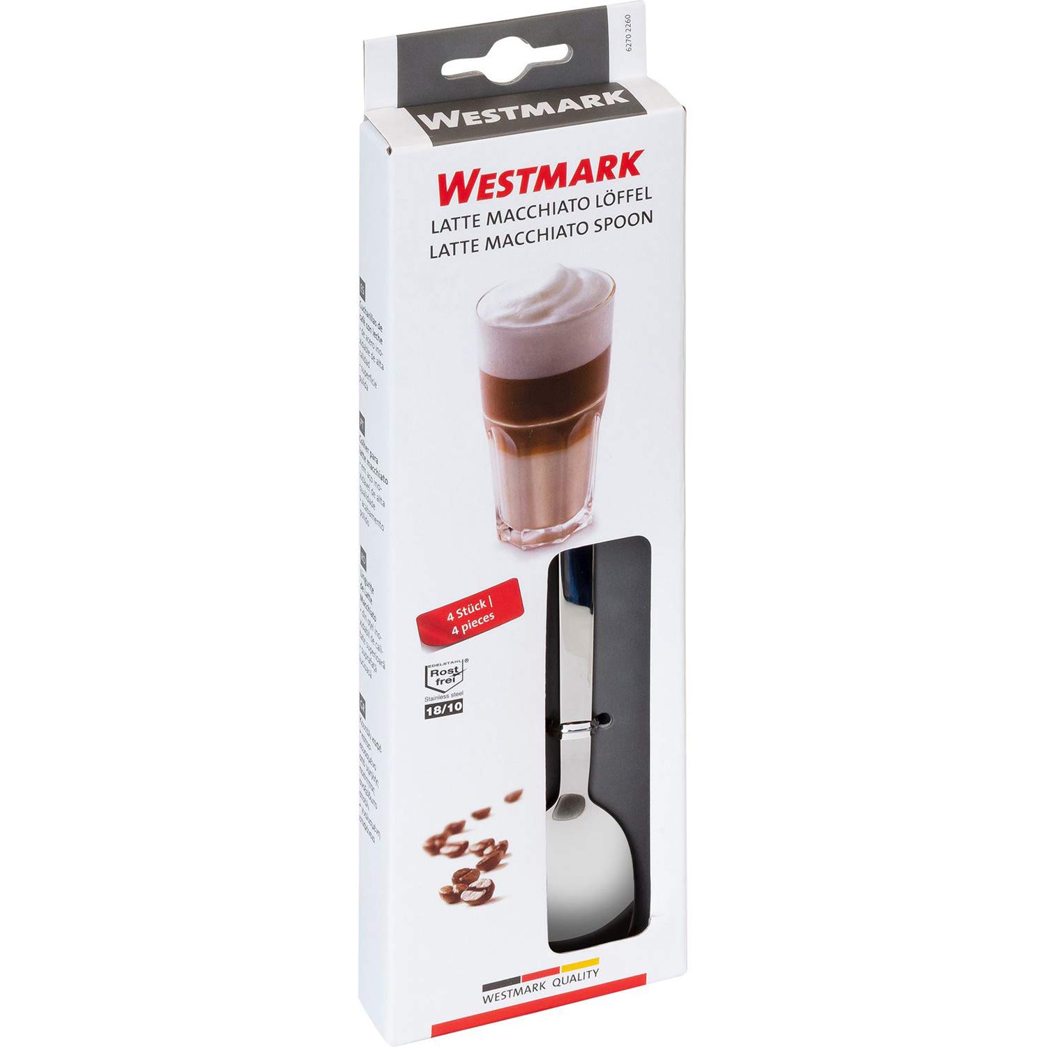 westmark-62702260-set-de-4-cuill-res-macchiato-inox-18-10 image 7