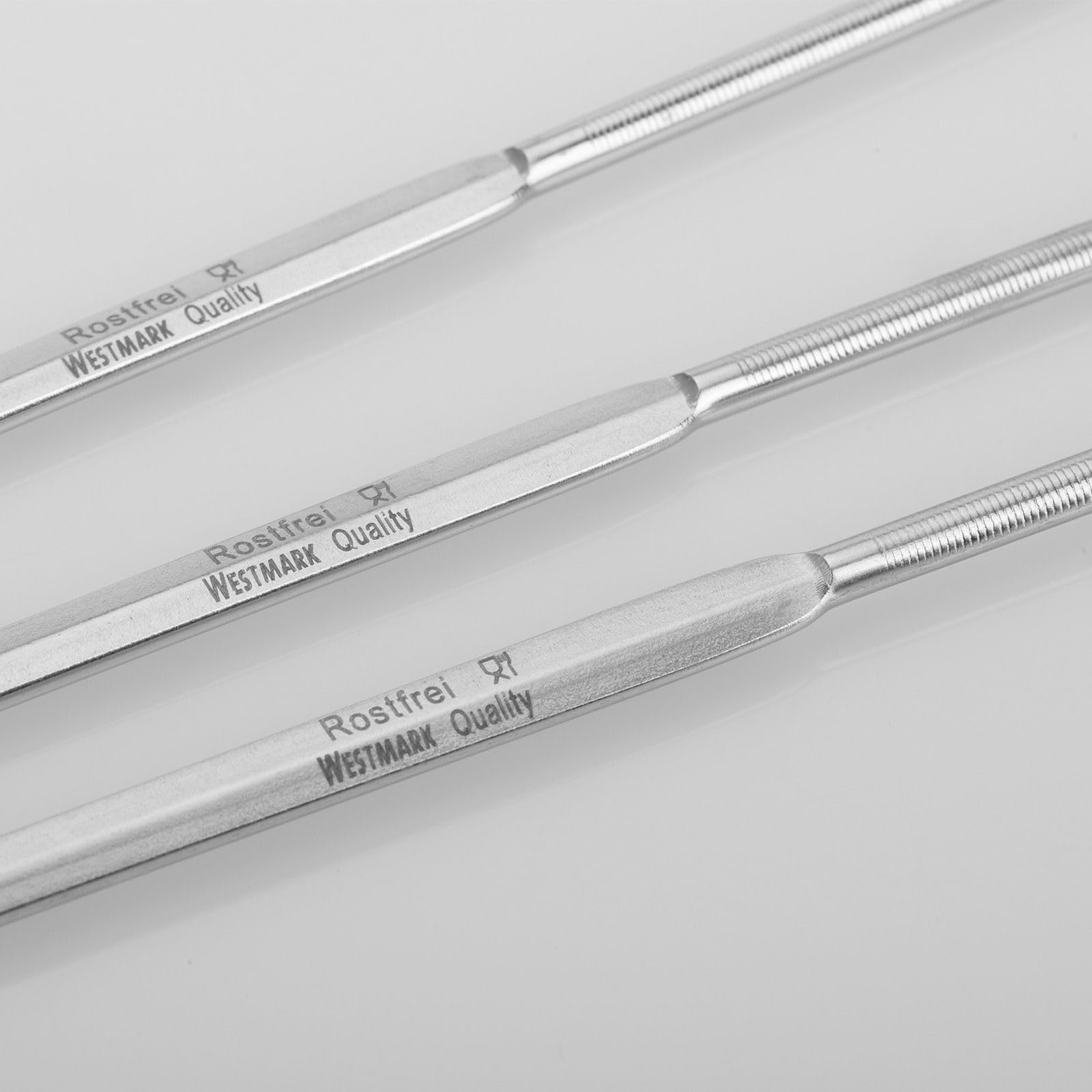 westmark-12622270-piques-brochettes-acier-inoxydable-37-cm-lot-de-3-forme-plate- image 6