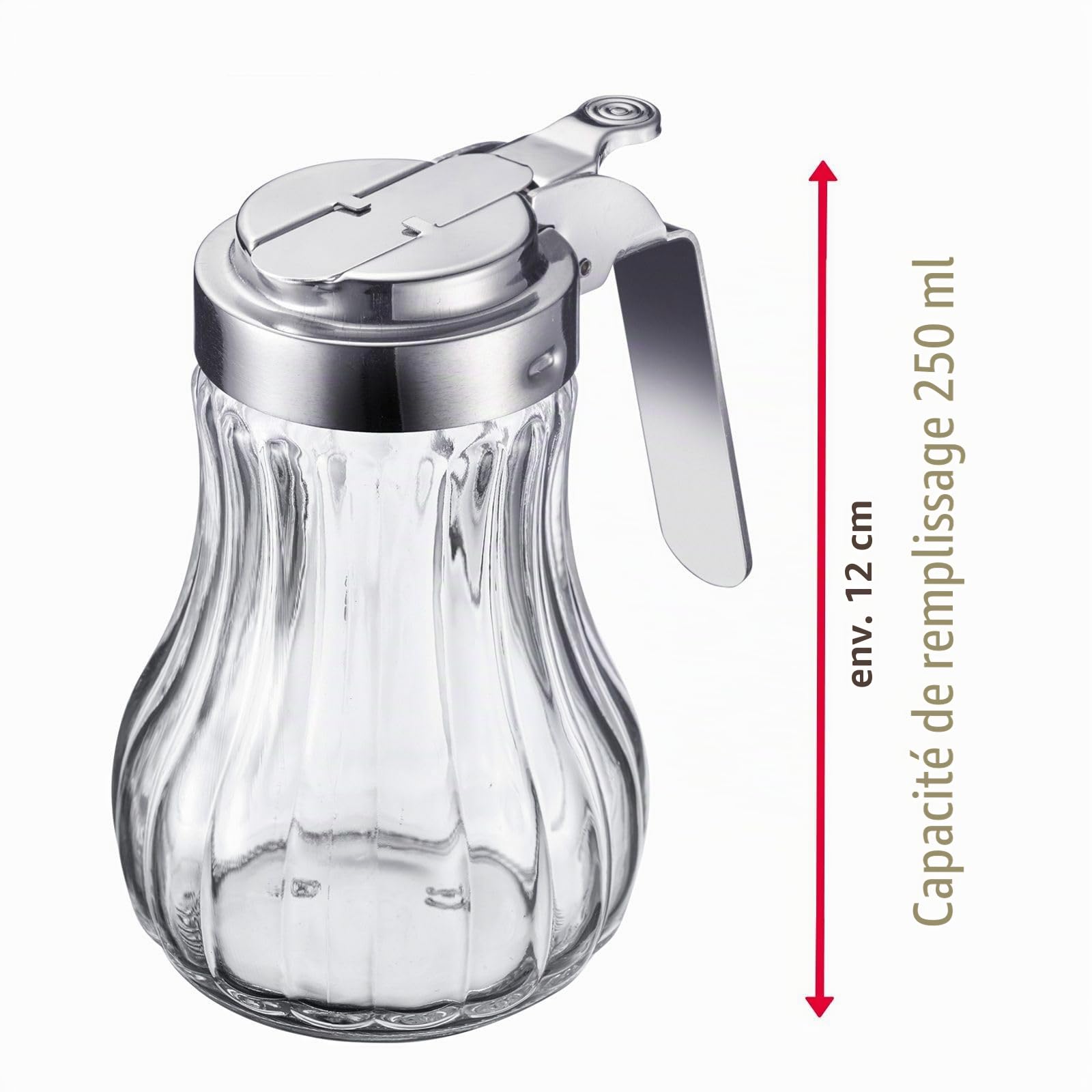westmark-distributeur-de-cr-me-et-miel-berlin-65302260-250-ml-verre-acier-inoxyd image 6