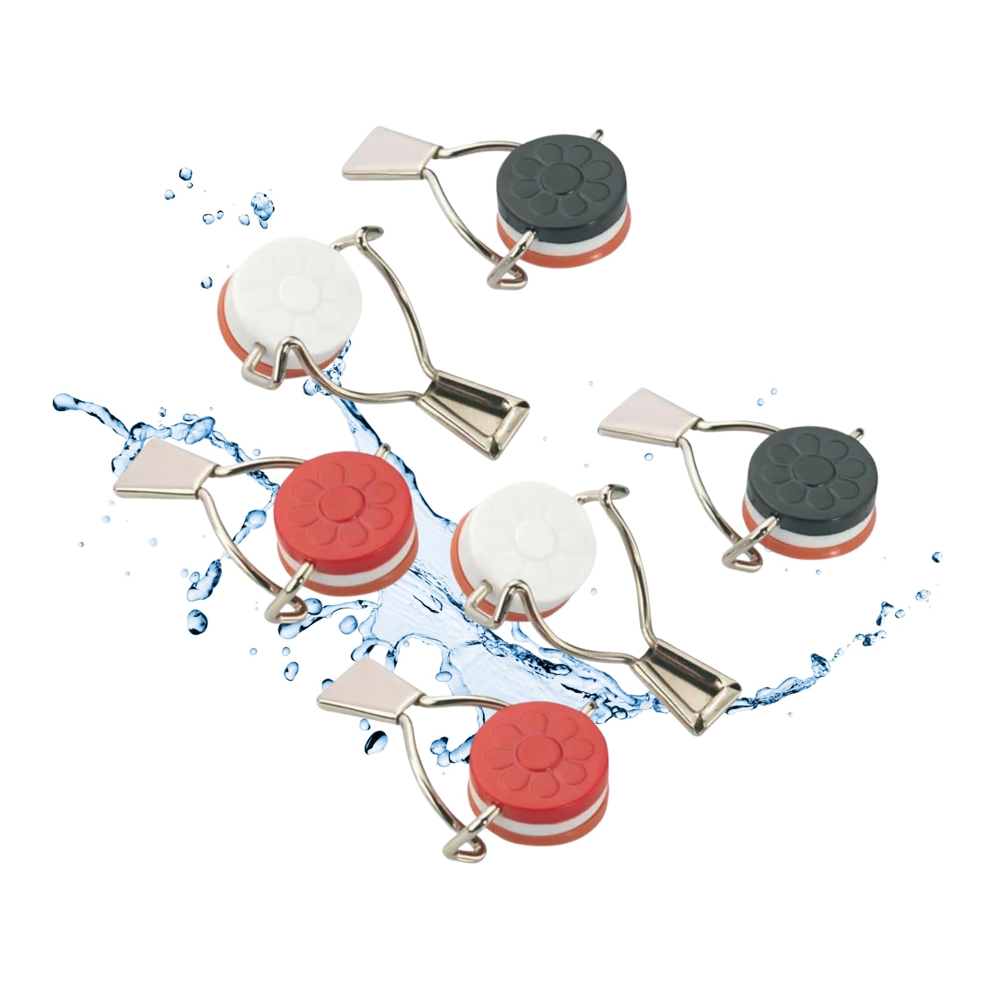 westmark-444022e3-set-de-6-bouchons-de-bouteille-levier-joint-en-silicone-acier- image 1