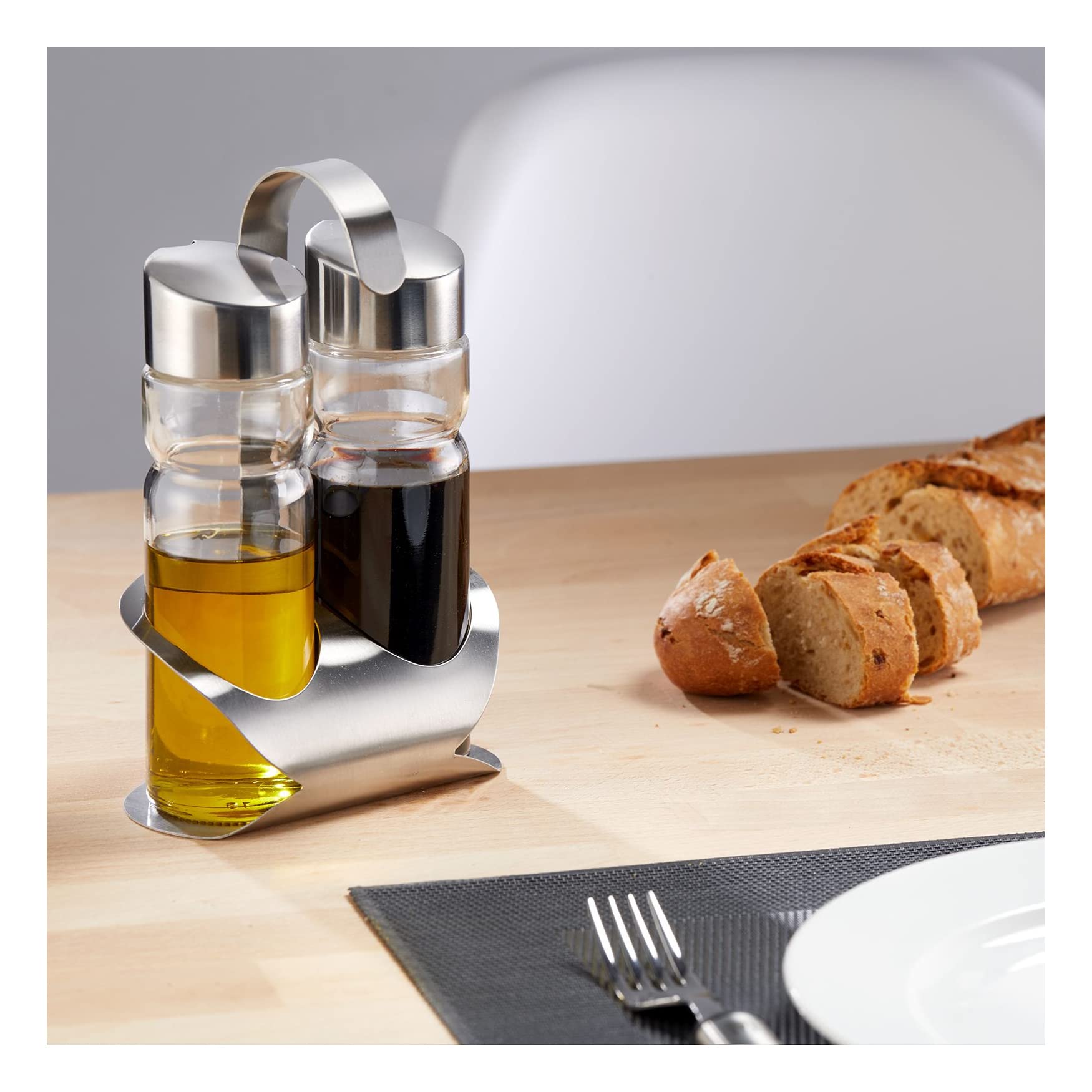 westmark-650422e2-wien-m-nage-vinaigre-huile-en-verre-et-acier-inoxydable image 2
