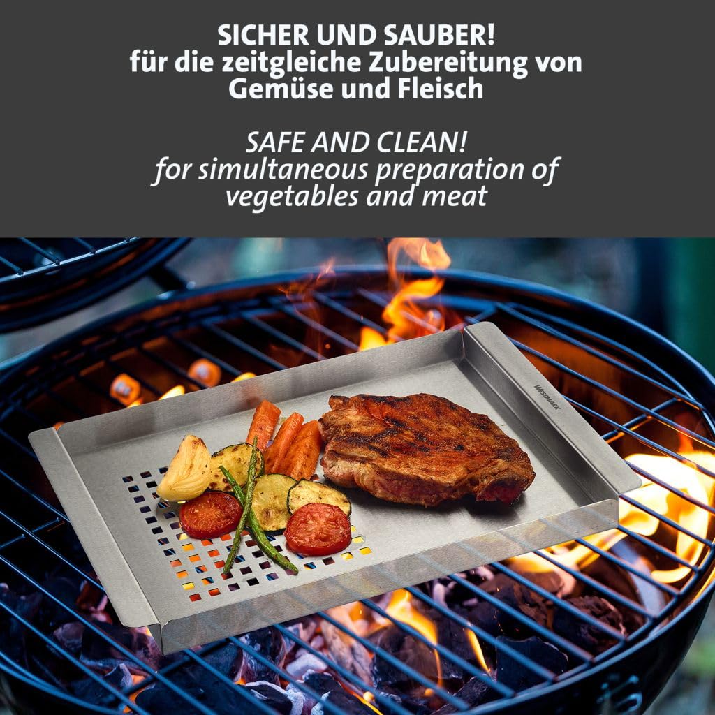 westmark-bol-barbecue-2-en-1-en-acier-inoxydable-plaque-de-grillade-surface-divi image 3