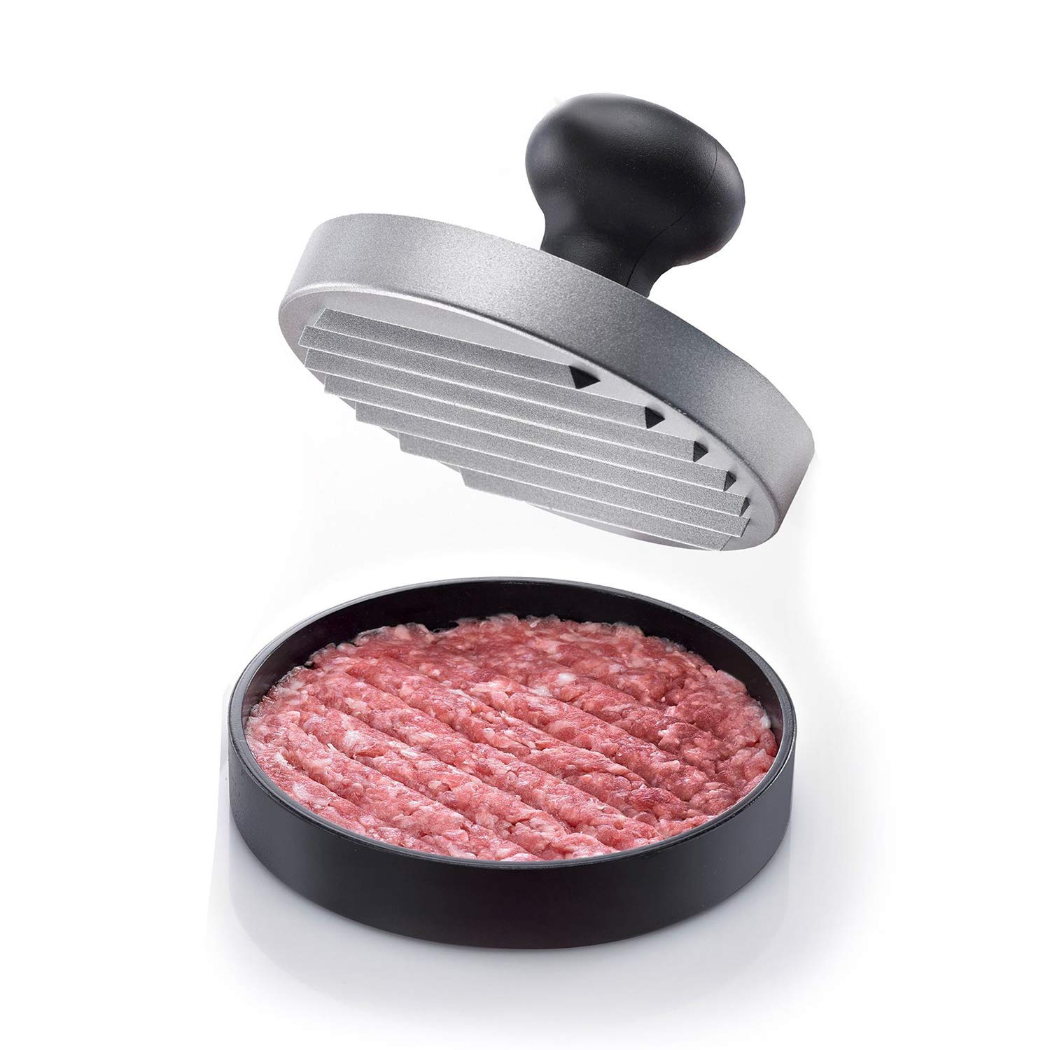westmark-uno-62312260-presse-hamburger-11-cm-aluminium-plastique-noir-argent image 2